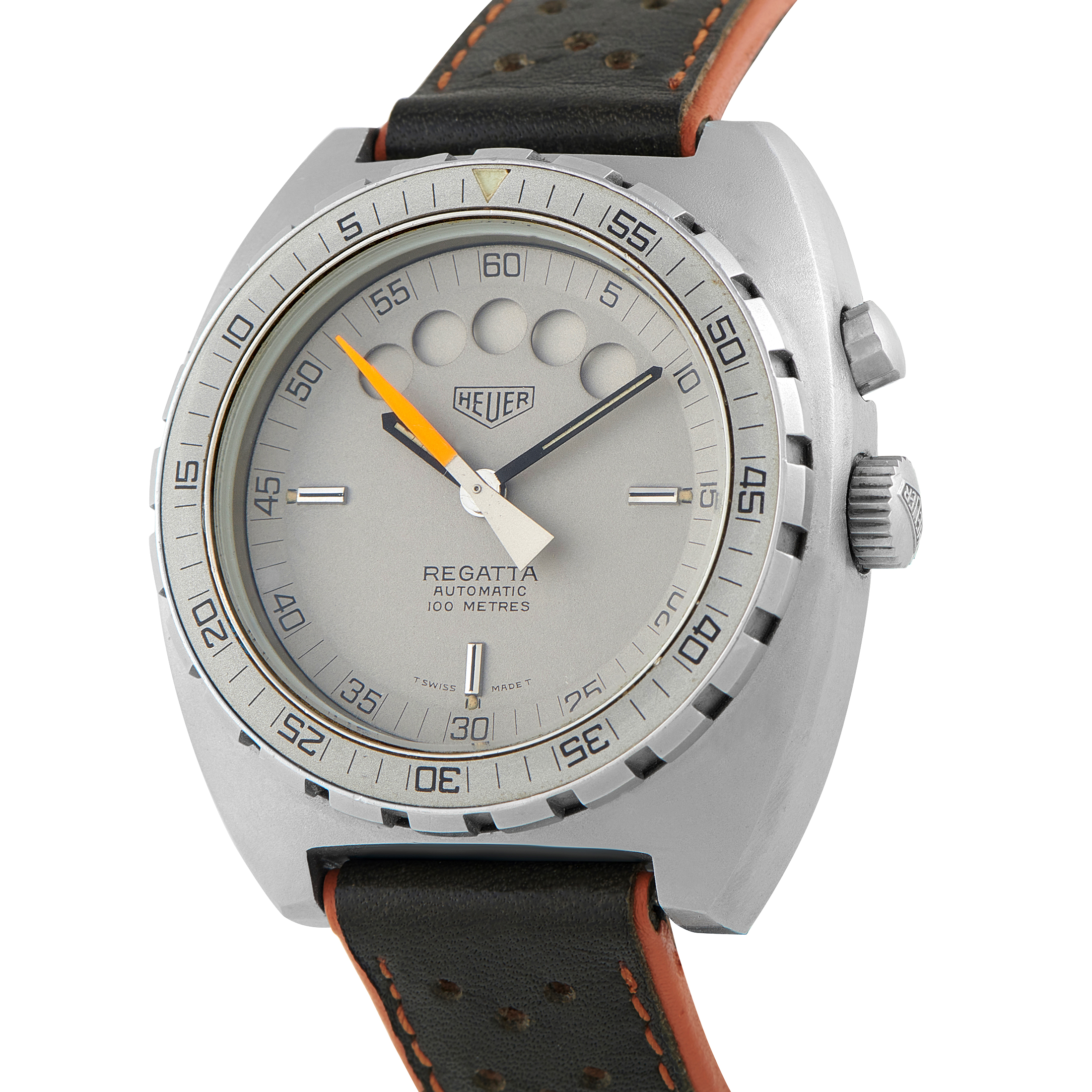 Tag Heuer Regatta Timer Gray PVD Steel Watch 134.603 - 43 mm