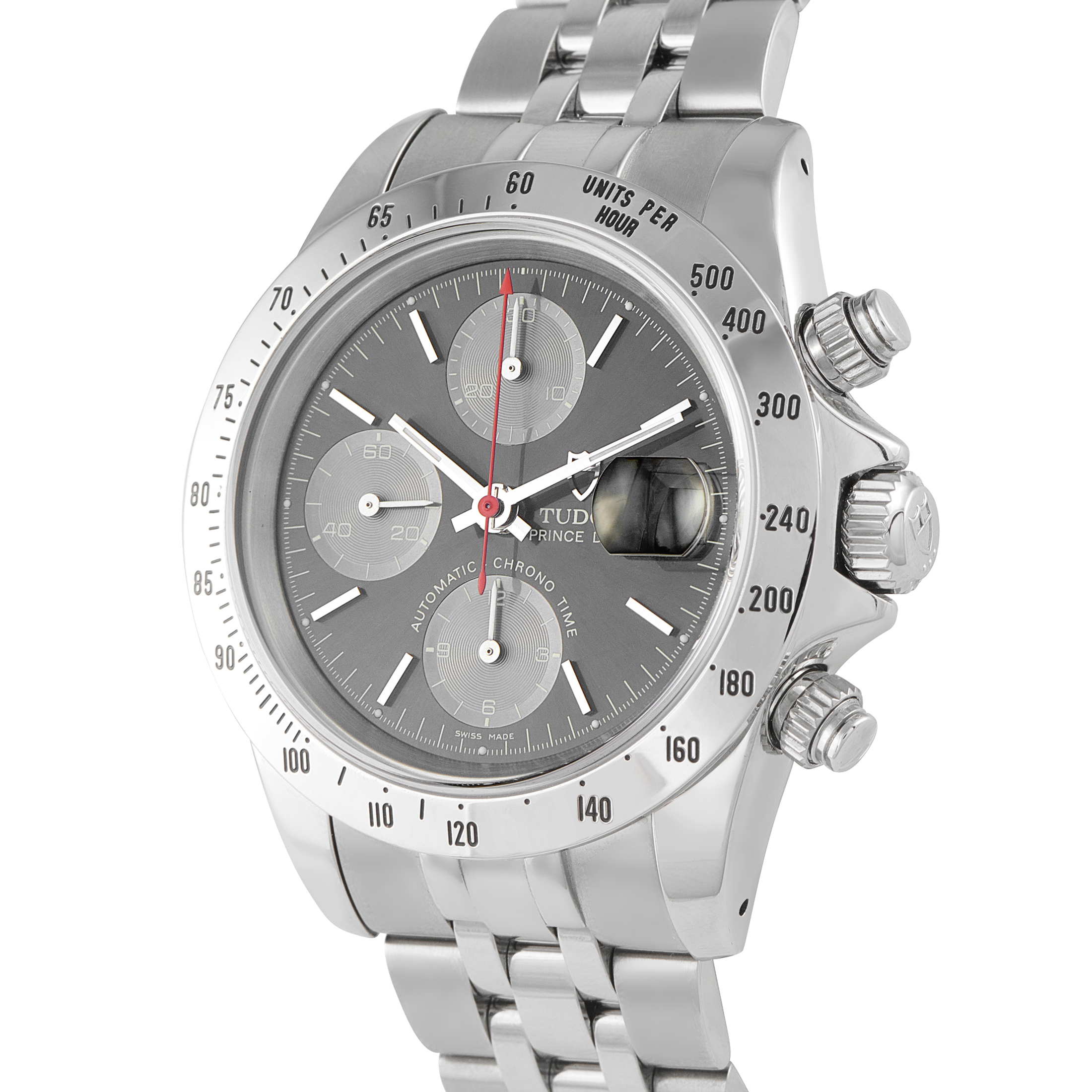 Tudor Prince Date Chronograph Steel Watch 79280P - Image 2