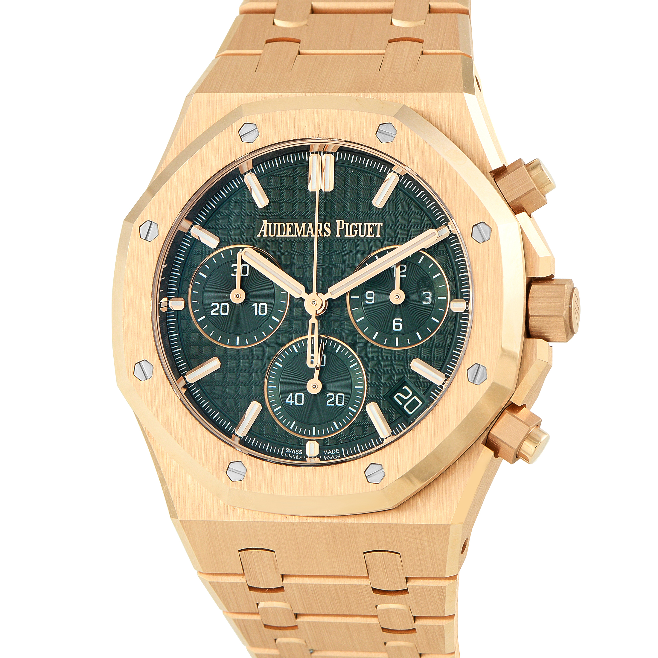 Audemars Piguet Royal Oak Chronograph Khaki Dial Rose Gold Watch 26240or.oo.1320or.08 - Image 2
