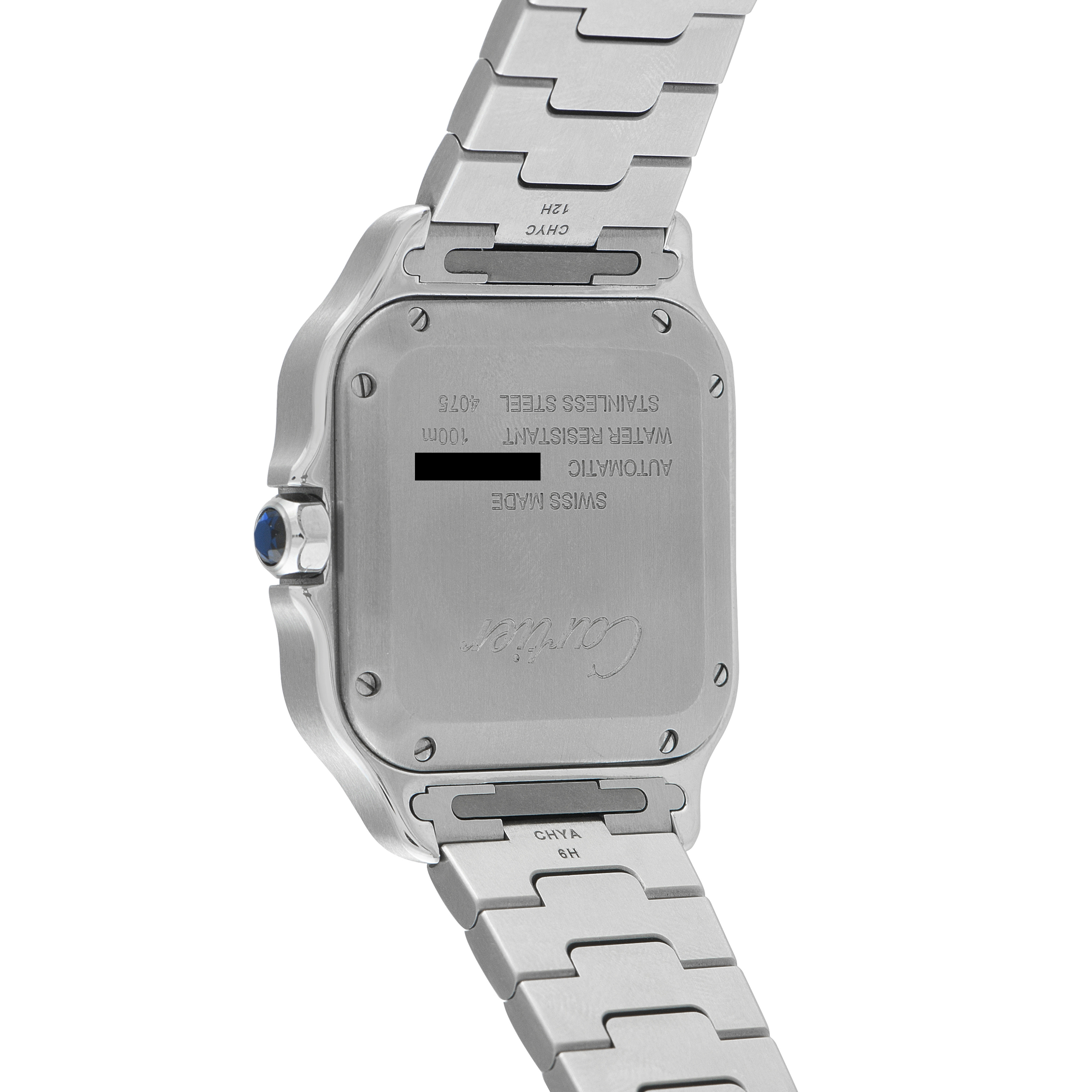 Cartier Santos de Cartier Silvered Opaline Dial Watch wssa0010 - Image 3