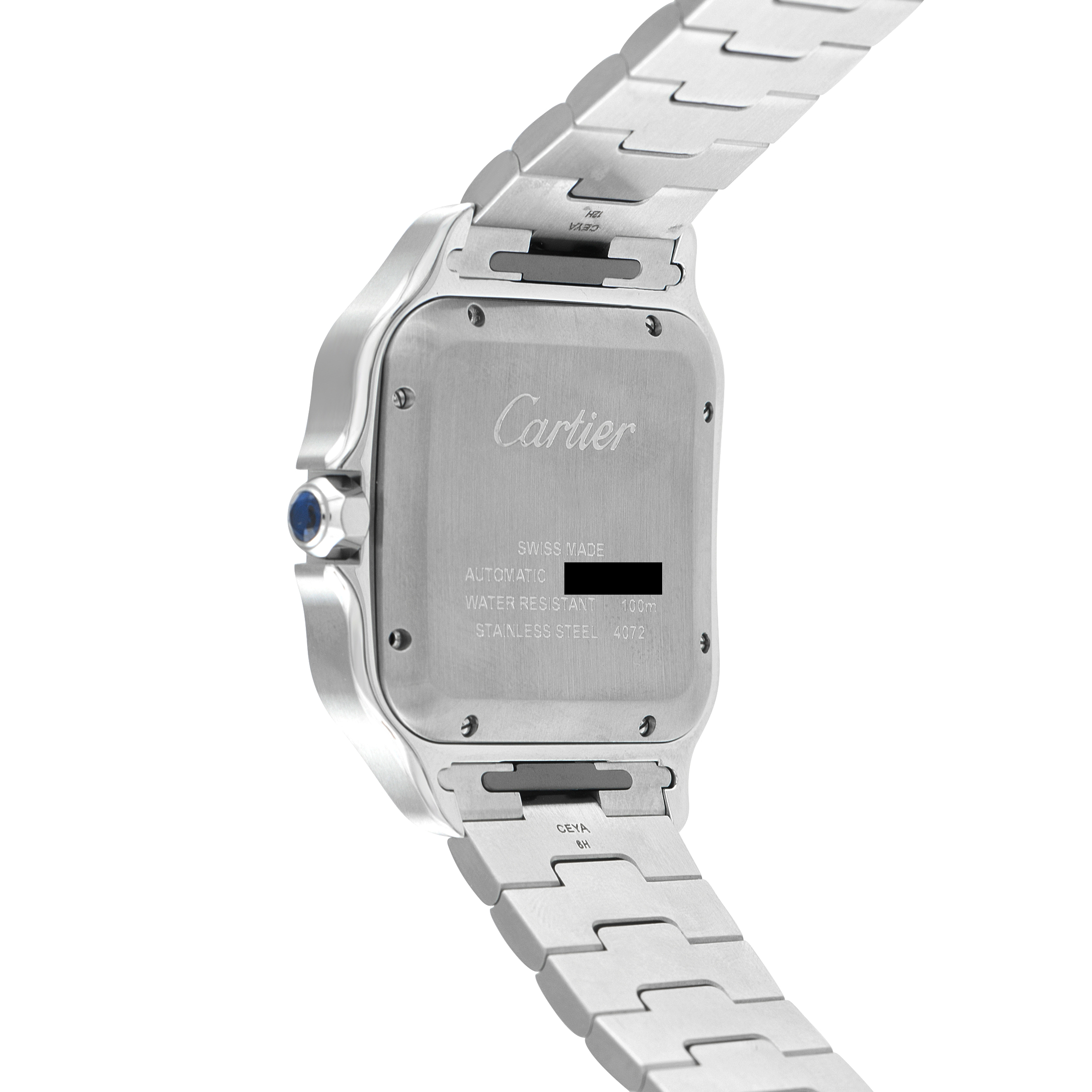 Cartier Santos Large Model Steel Watch WSSA0030 - Image 3