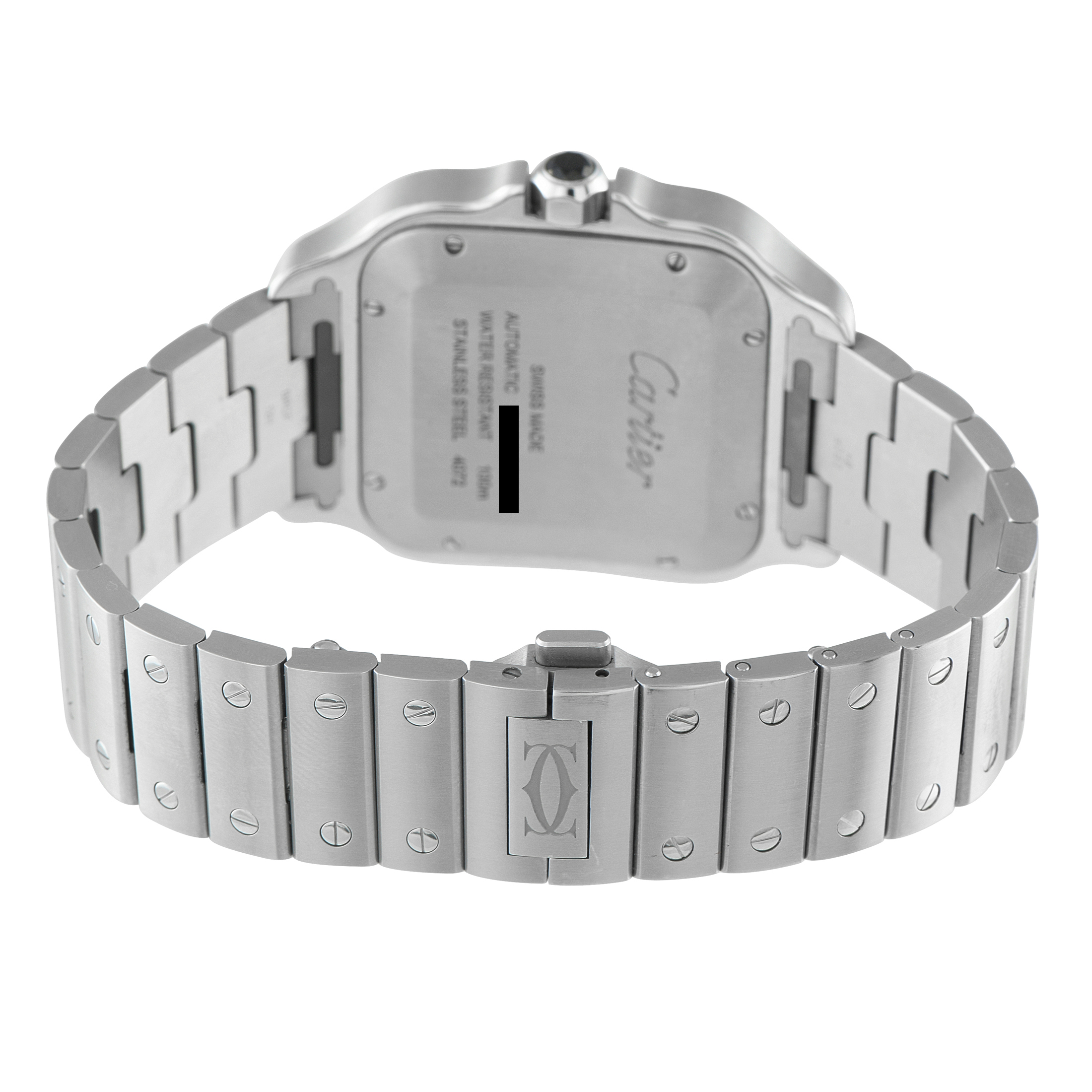 Cartier Santos Large Model ADLC Bezel Steel Watch WSSA0037 - Image 4