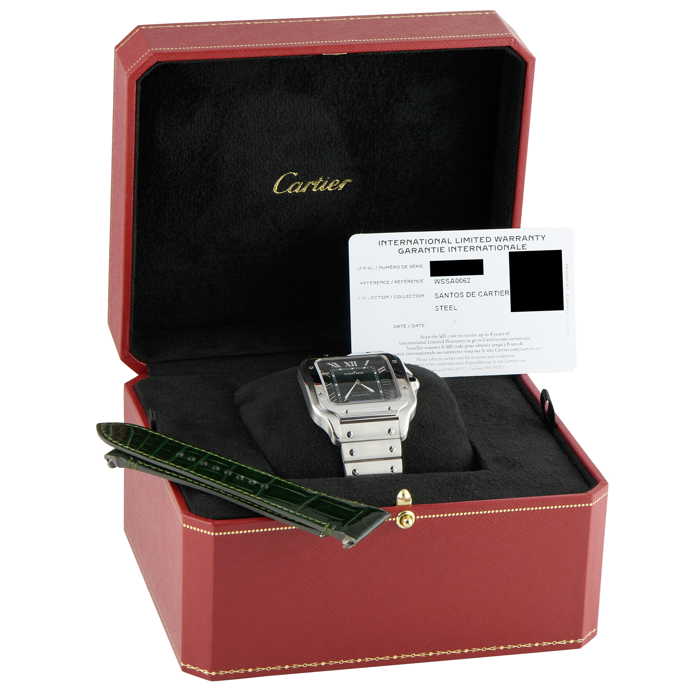 Cartier Santos Large Model Steel Watch WSSA0062 - Image 5