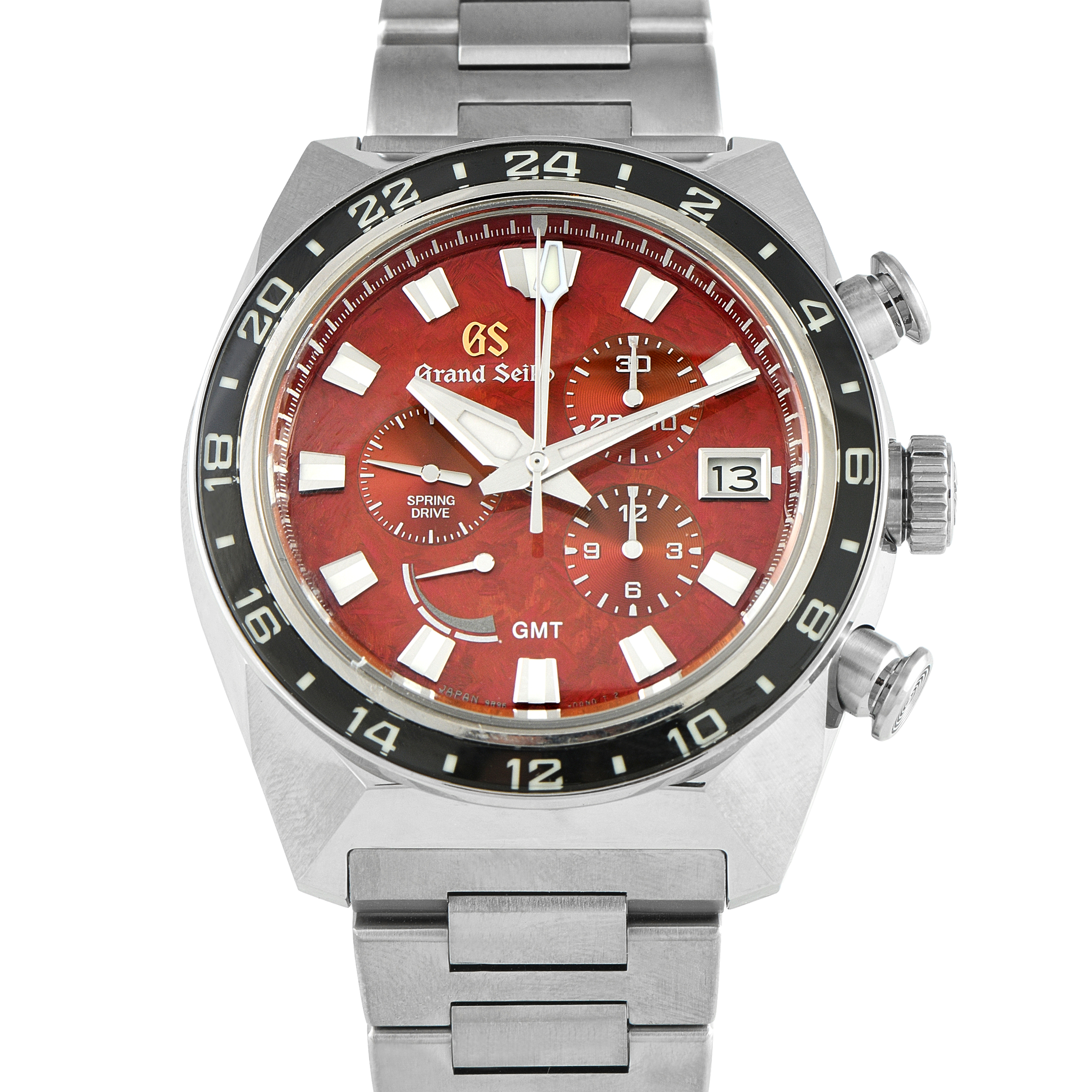 Grand Seiko Spring Drive Chronograph GMT Titanium Watch SBGC275