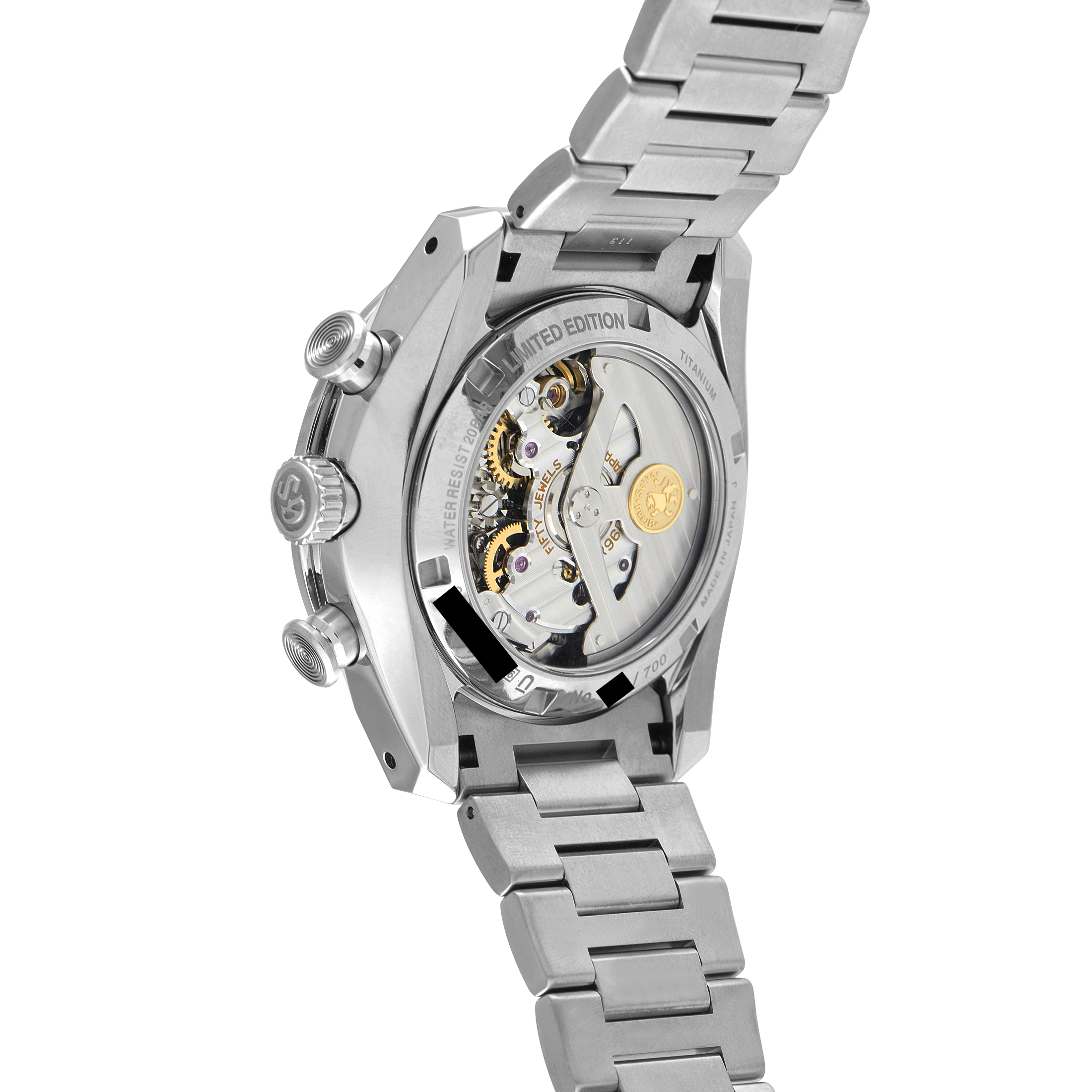 Grand Seiko Spring Drive Chronograph GMT Titanium Watch SBGC275 - Image 3