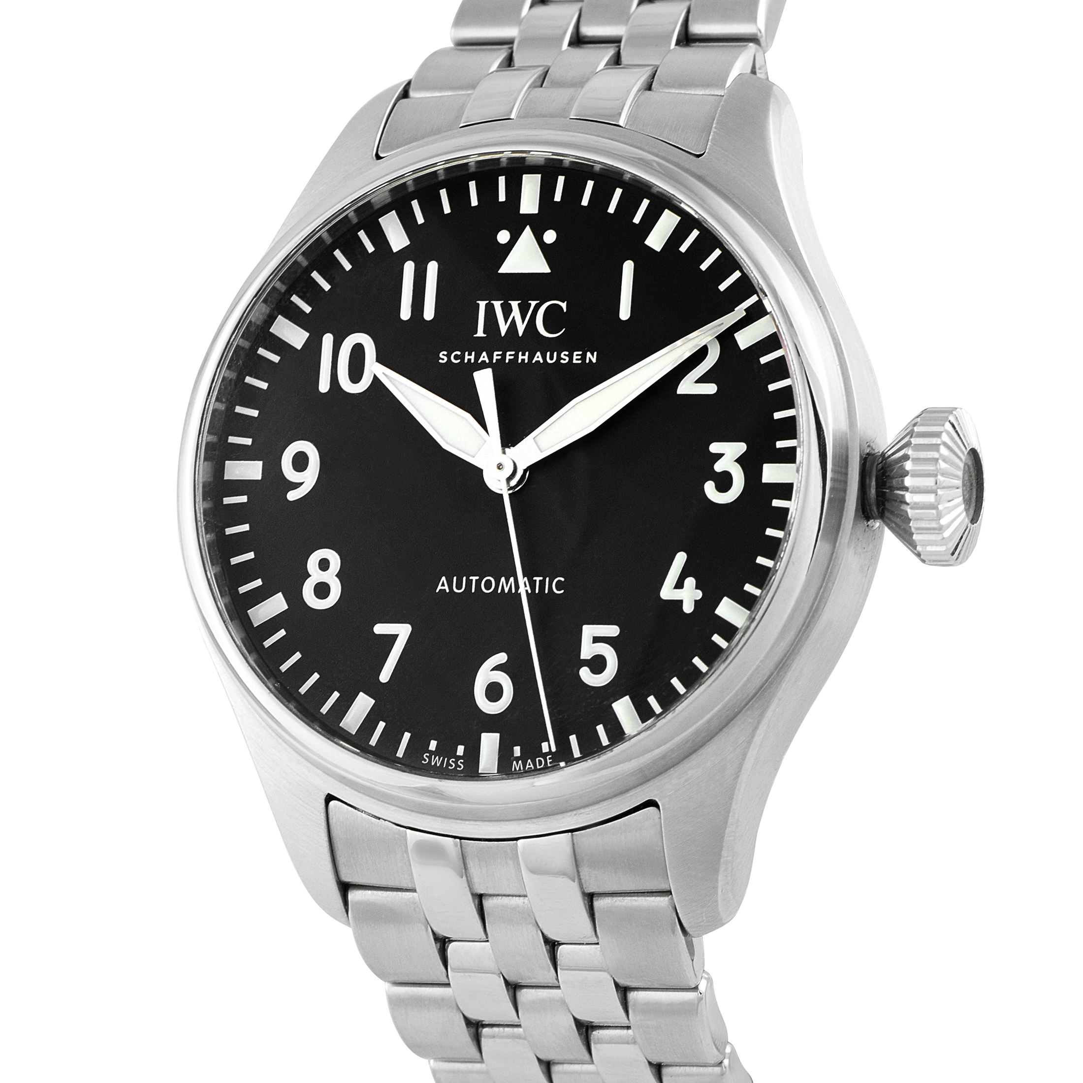 IWC Big Pilot's 43 Black Dial Steel Watch iw329301 - Image 2