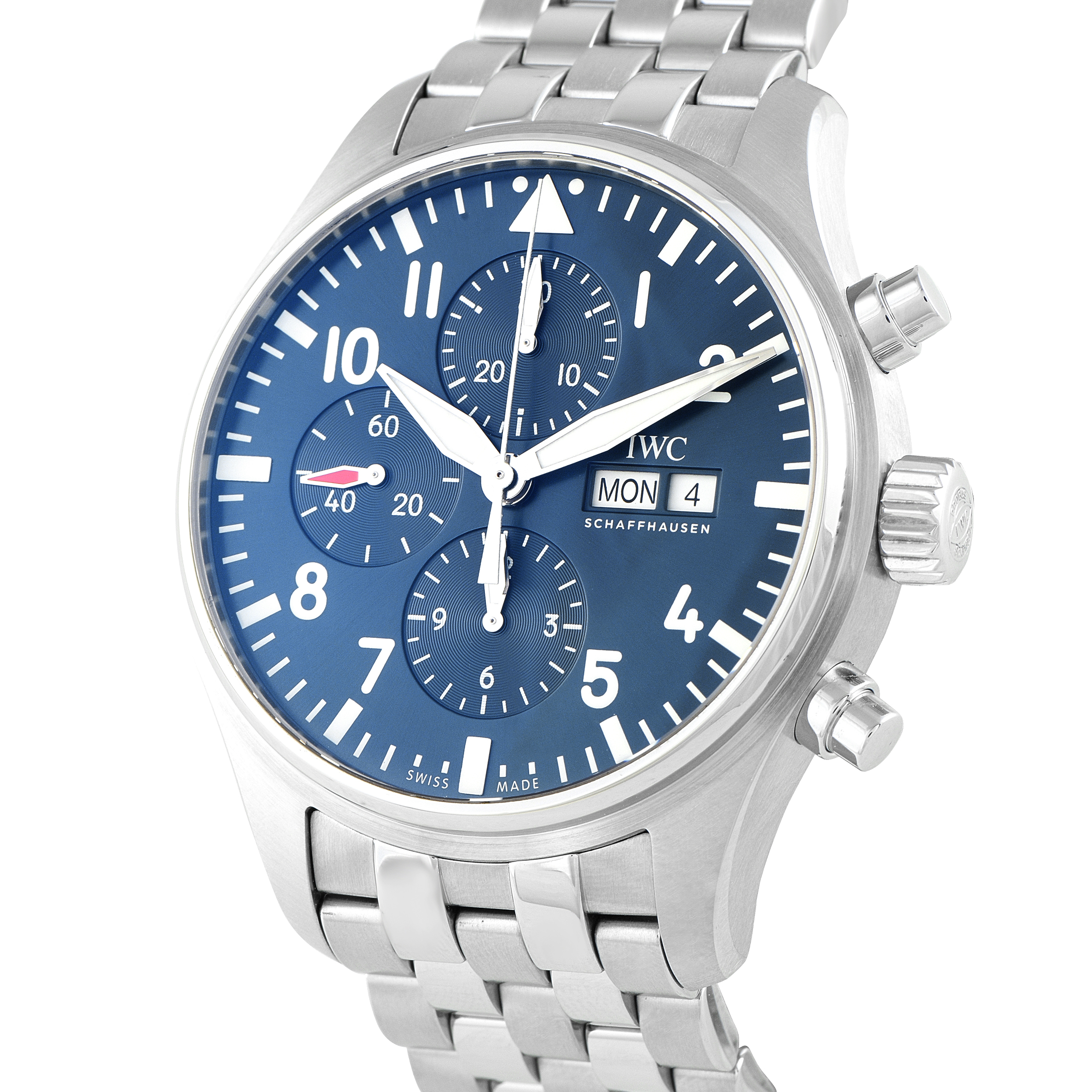 IWC Pilot's Chronograph Le Petite Prince Steel Watch IW377717 - Image 2