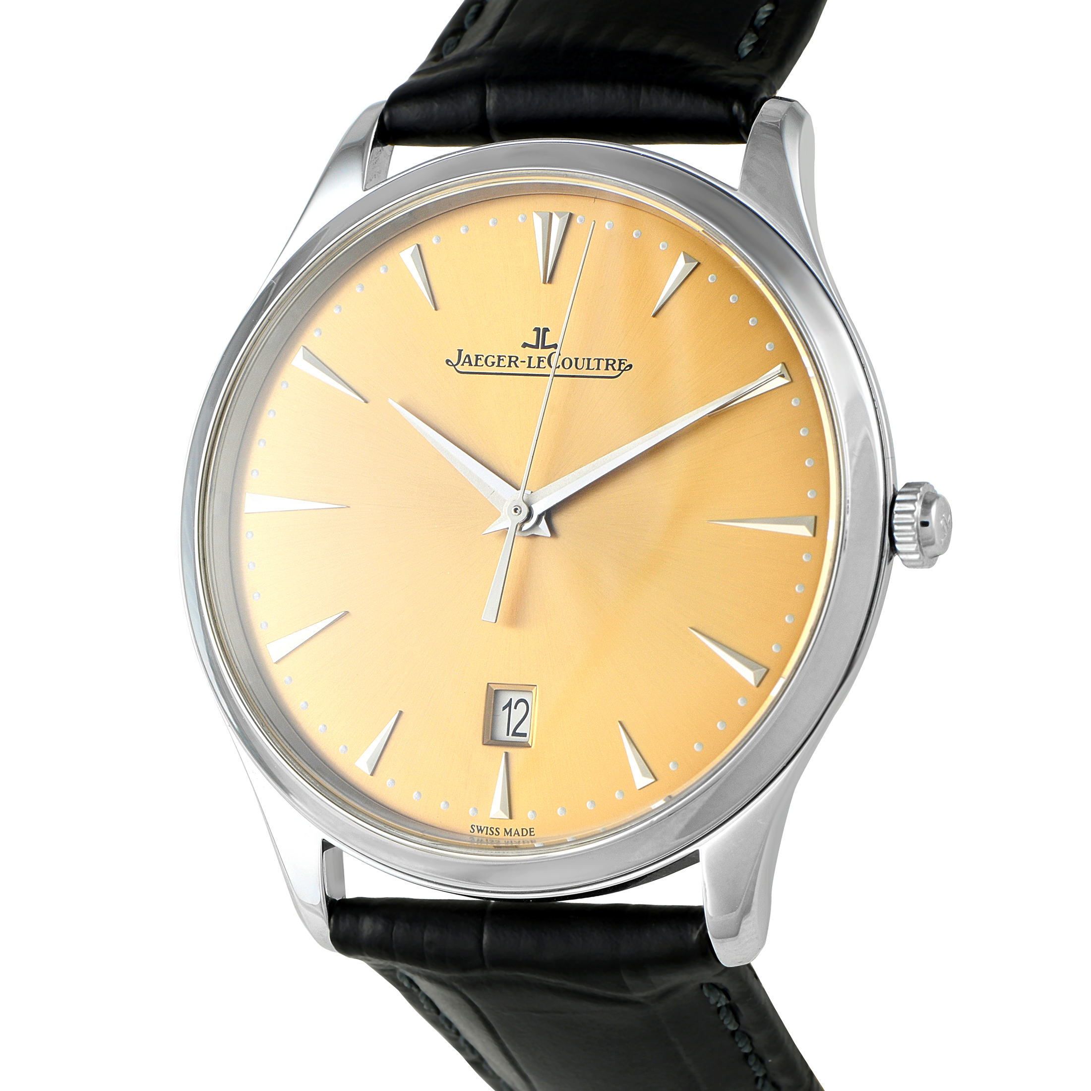 Jaeger-LeCoultre Master Ultra Thin Date Champagne Dial Steel Watch Q1288430 - Image 2