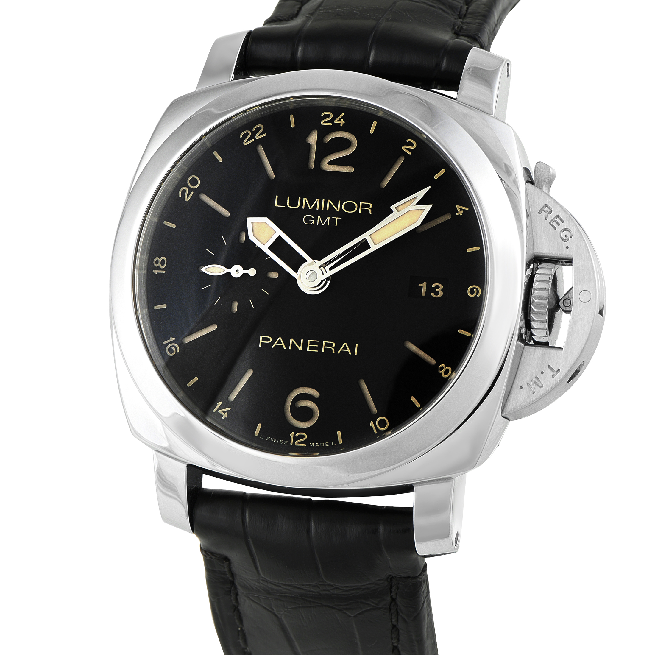 Officine Panerai Luminor 1950 3 Days GMT Steel Watch PAM00531 - Image 2