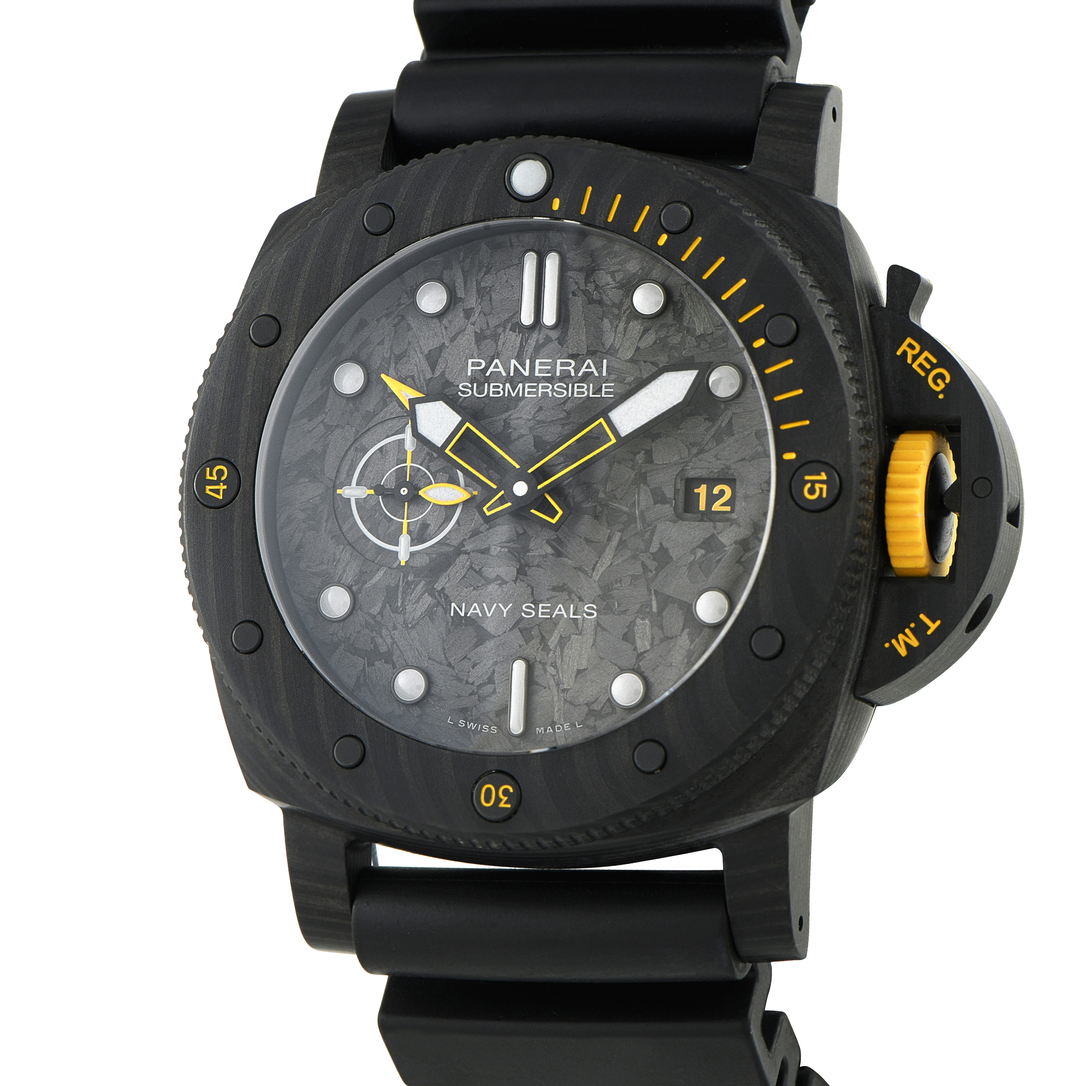 Officine Panerai Submersible GMT Navy SEALs Carbotech Watch Pam01324 - Image 2