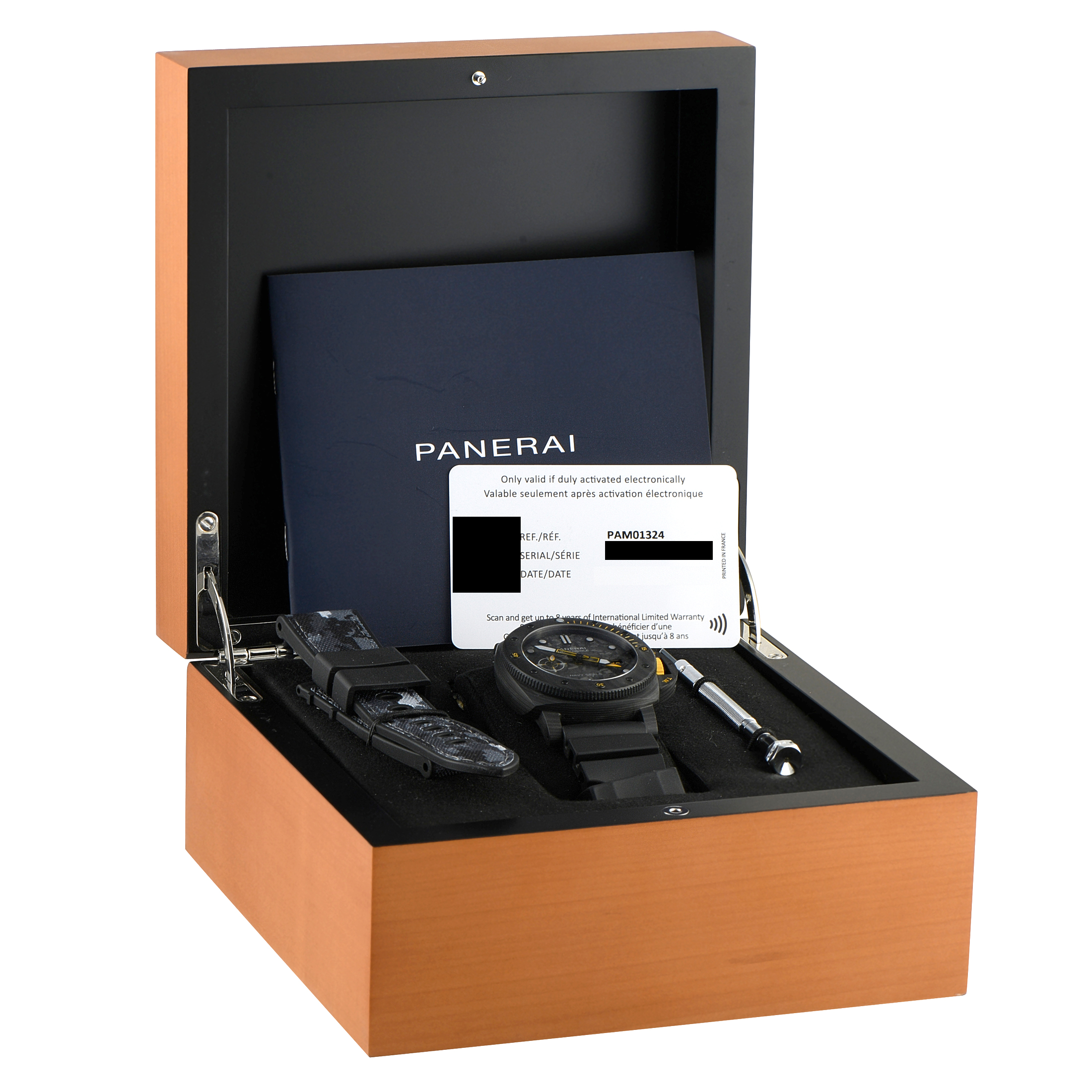 Officine Panerai Submersible GMT Navy SEALs Carbotech Watch Pam01324 - Image 5