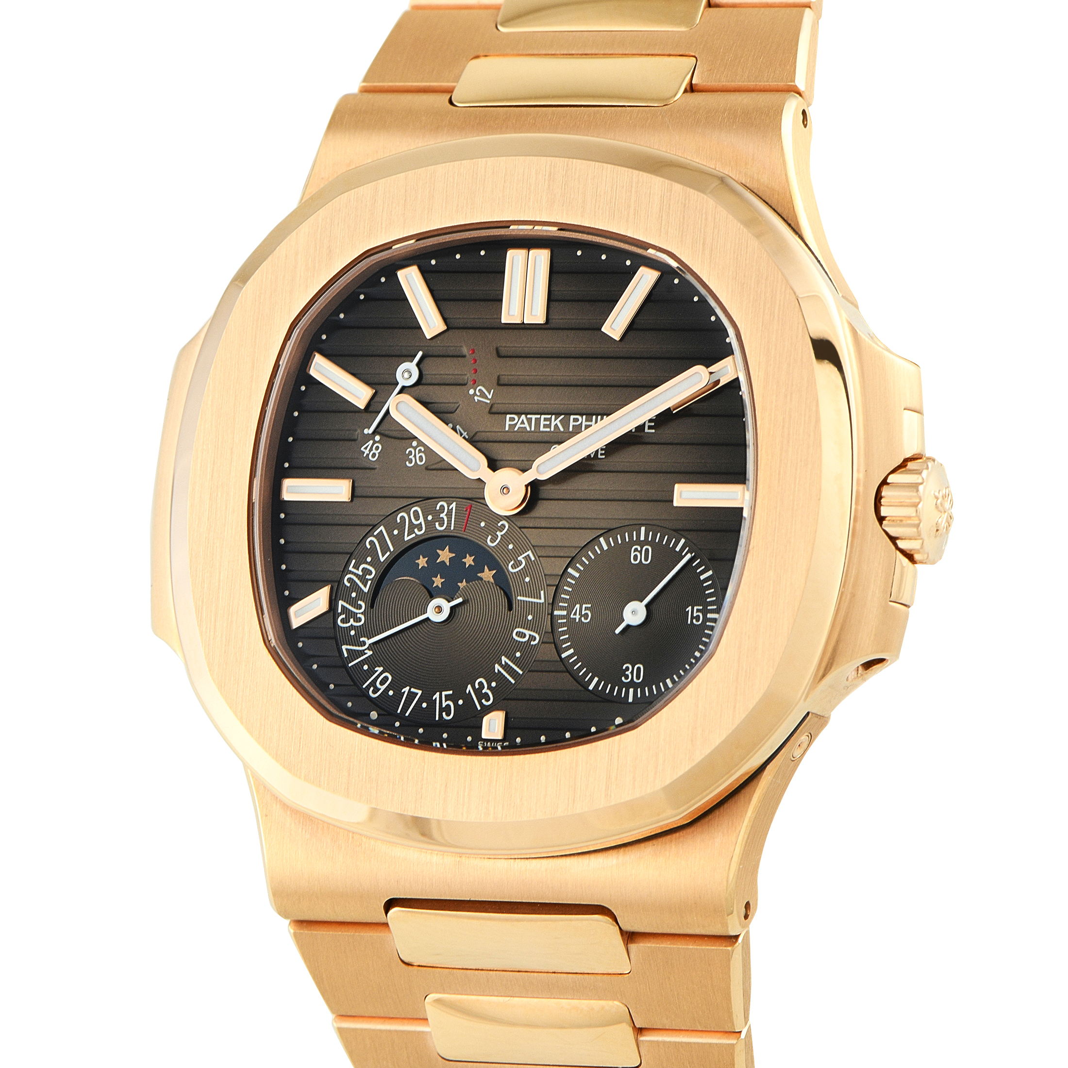 Patek Philippe Nautilus Moon Phase Rose Gold Watch 5712/1R-001 - Image 2