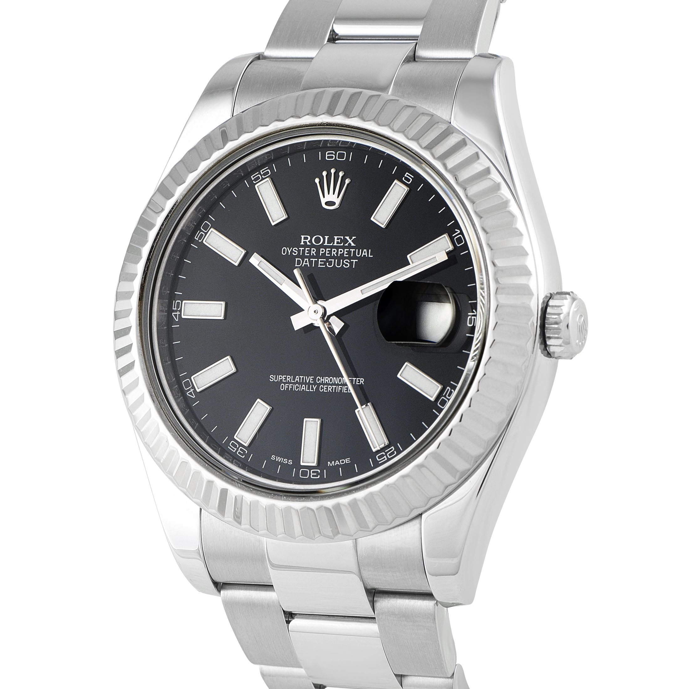 Rolex Datejust II Black Dial Oyster Watch 116334 - Image 2