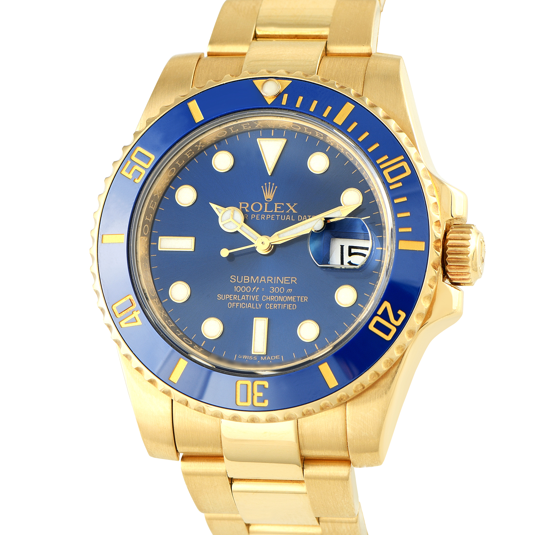 Rolex Submariner Date Yellow Gold Watch 116618LB - Image 2