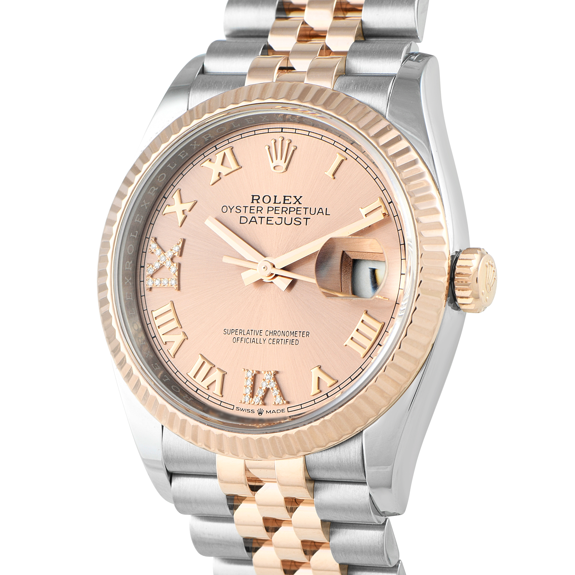 Rolex Datejust 36 Roman Rose Dial Two-Tone Jubilee Watch 126231 - Image 2