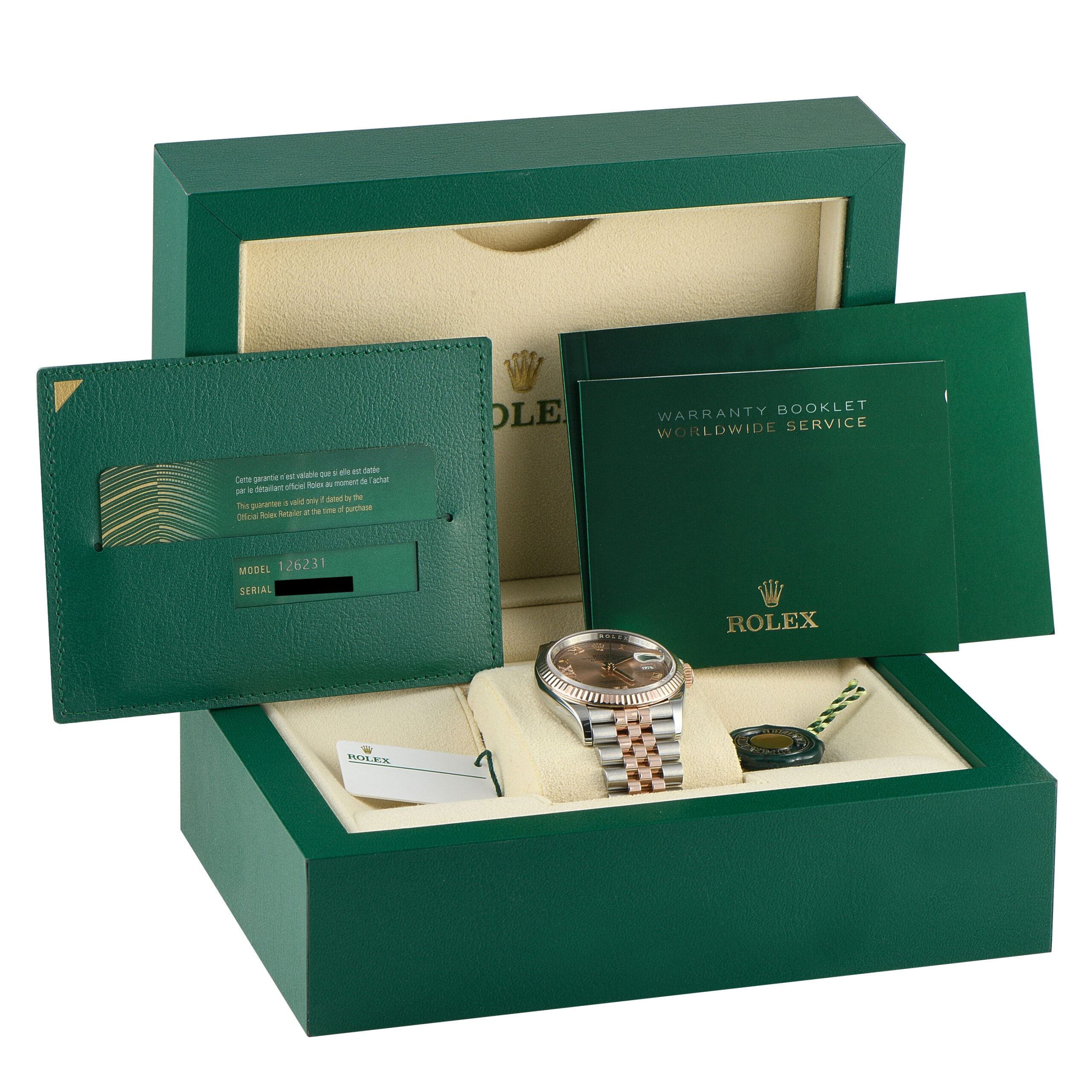Rolex Datejust 36 Roman Rose Dial Two-Tone Jubilee Watch 126231 - Image 5