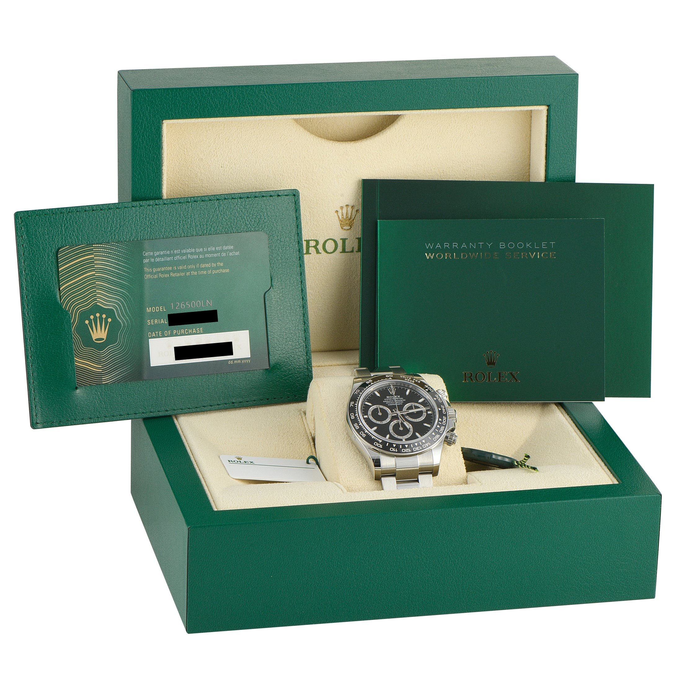 Rolex Daytona Black Dial Steel Watch 126500LN - Image 5