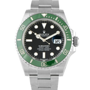 Pre-owned Rolex Submariner Date Starbucks green bezel black dial, ref. 126610LV