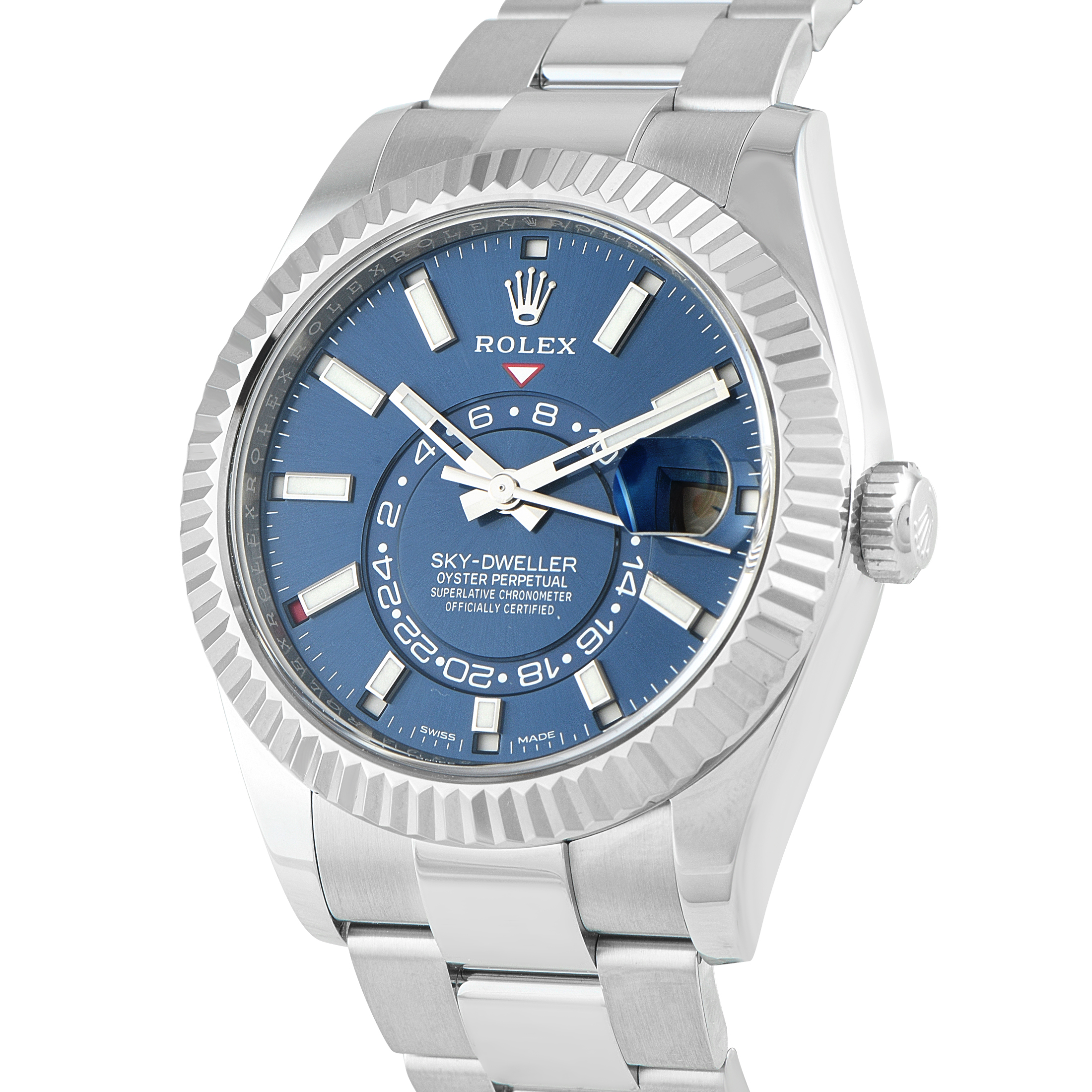 Rolex Sky-Dweller Blue Dial Steel and White Gold Oyster Watch 326934 - Image 2