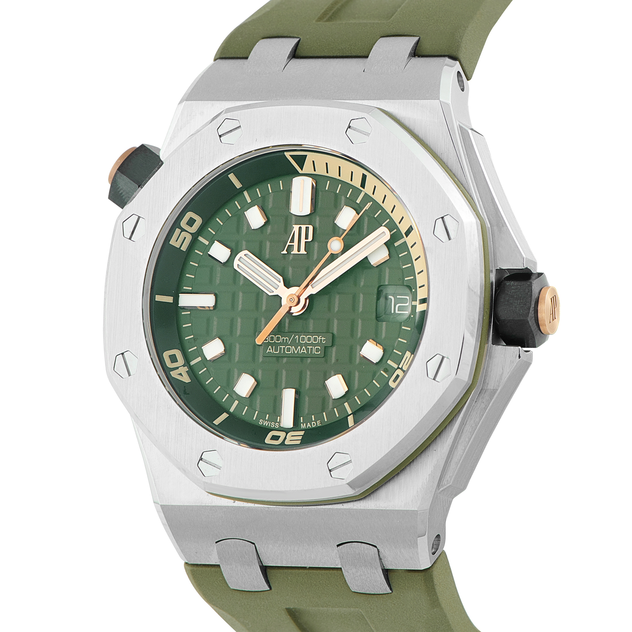 Audemars Piguet Royal Oak Offshore Diver Khaki Green Dial Steel