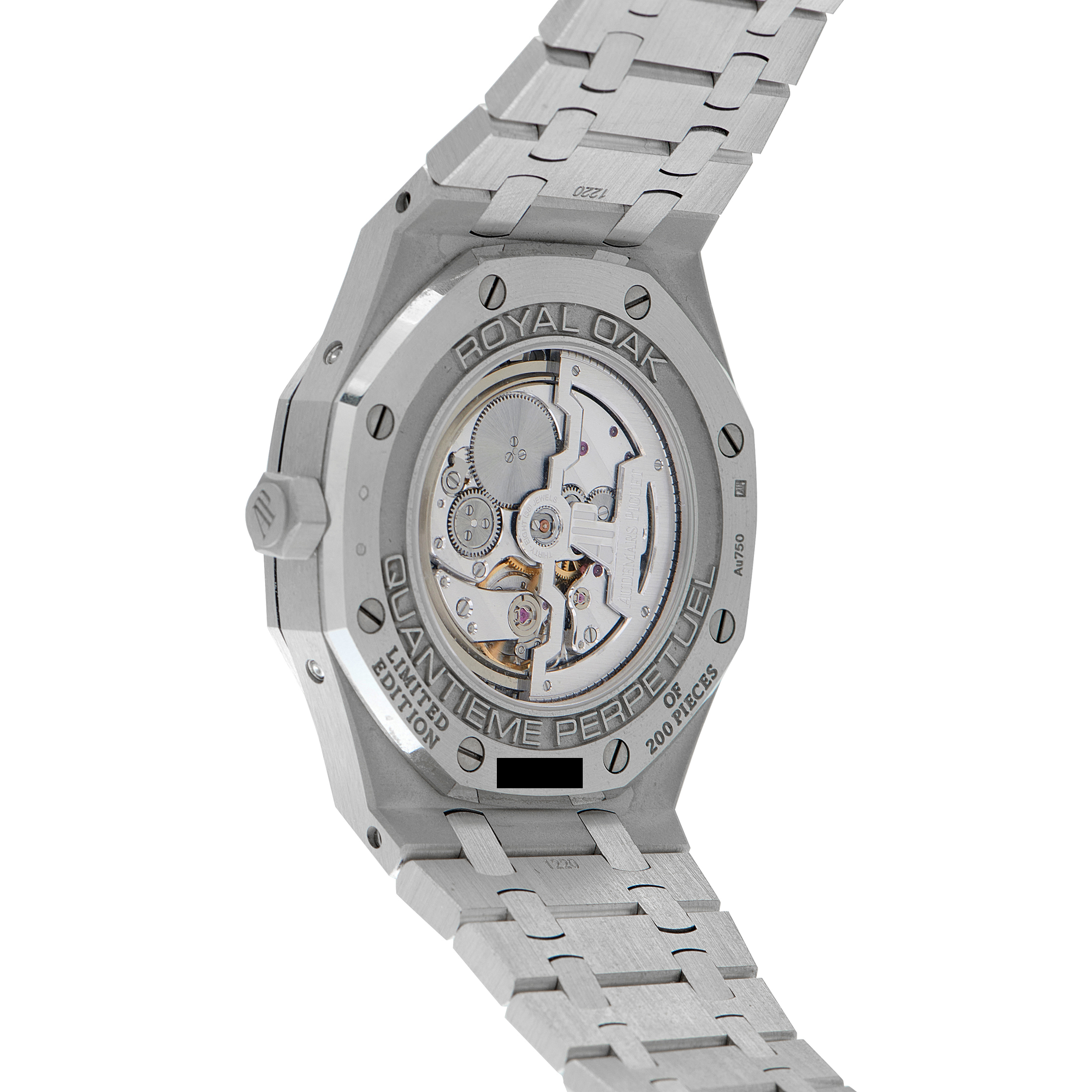 Audemars Piguet Royal Oak John Mayer Perpetual Calendar Crystal Sky Dial White Gold Watch 26574BC.OO.1220BC.02 - Image 3