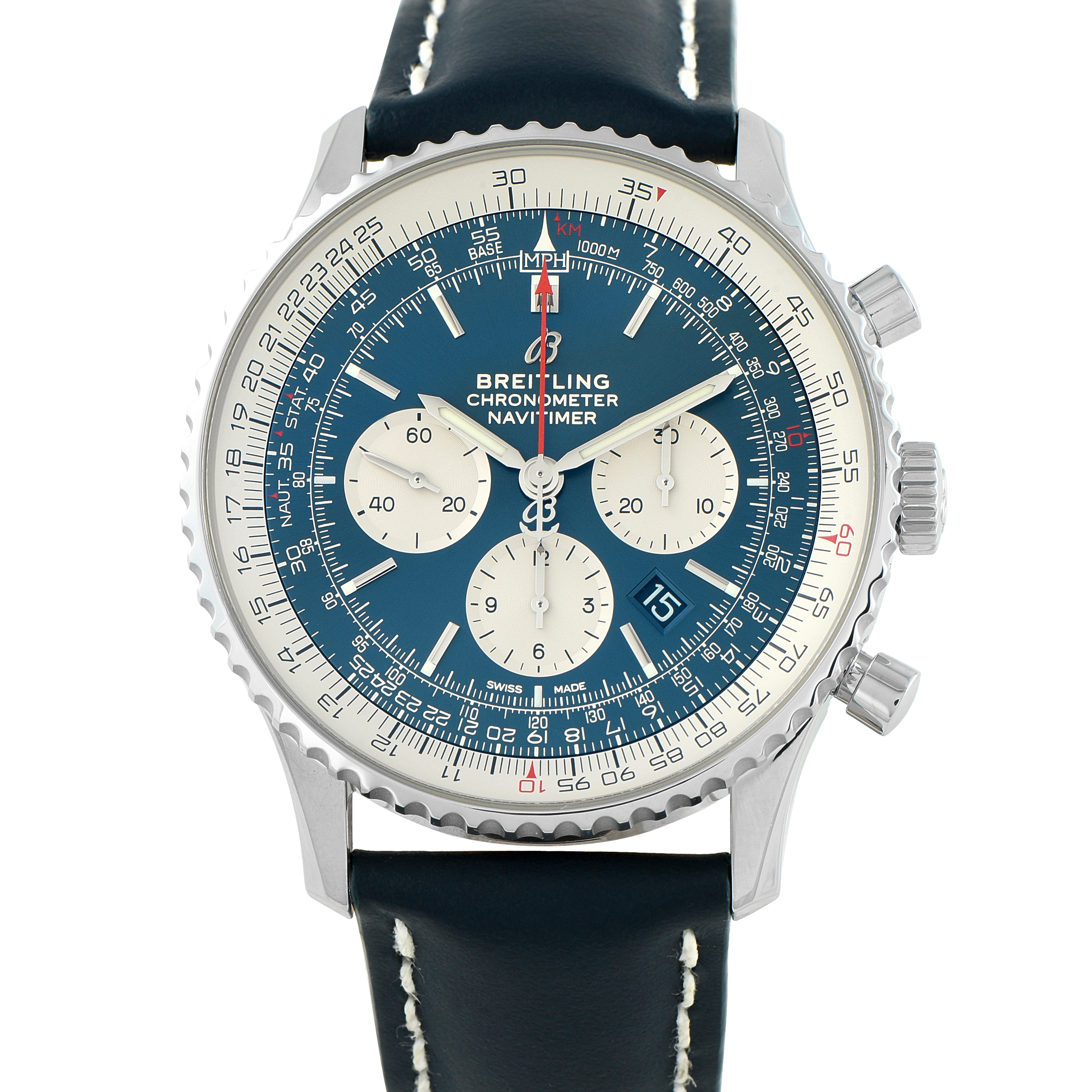 Breitling Navitimer 1 Chronograph Steel Watch AB0127 - 46 mm