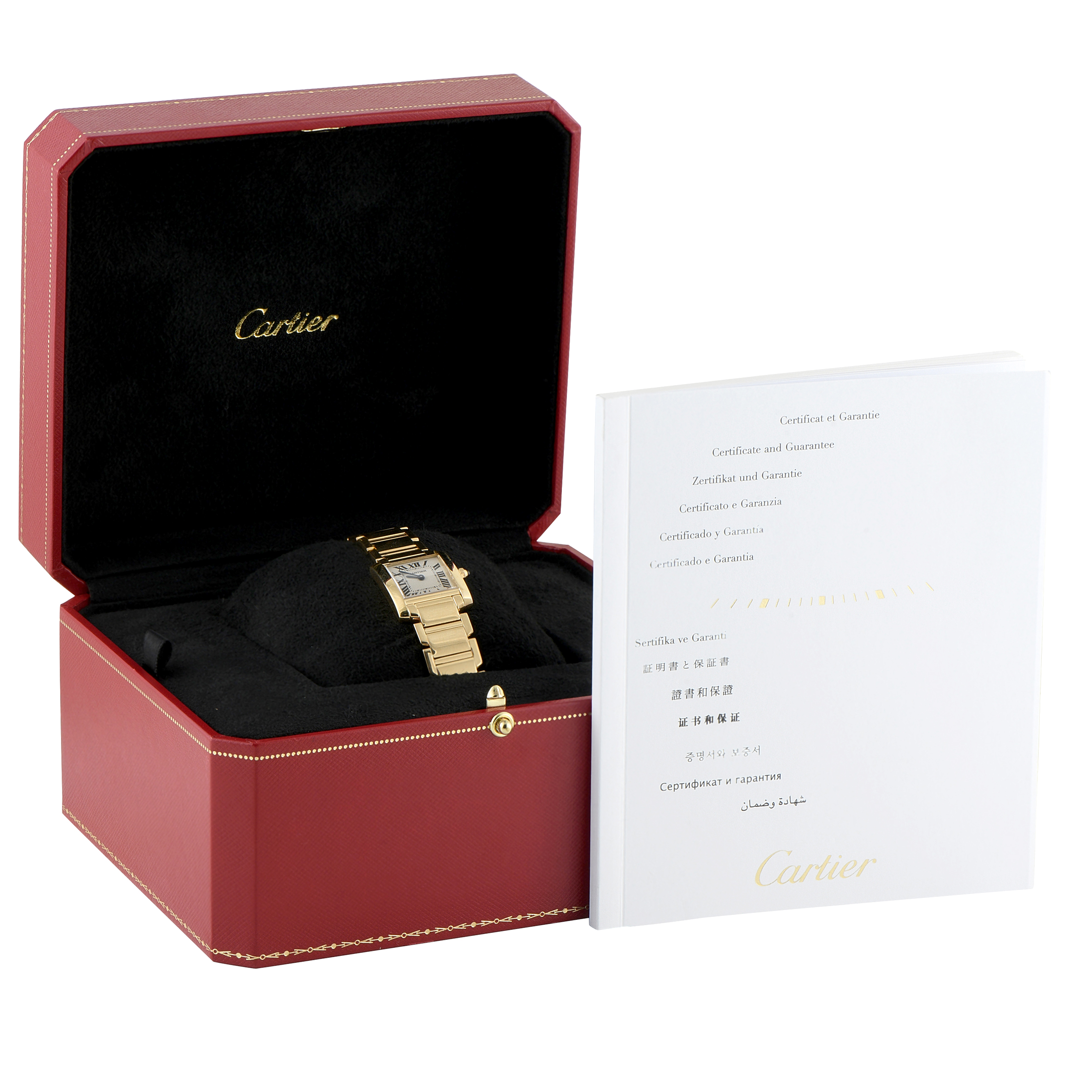 Cartier Tank Française Yellow Gold Watch w50002n2 - Image 5