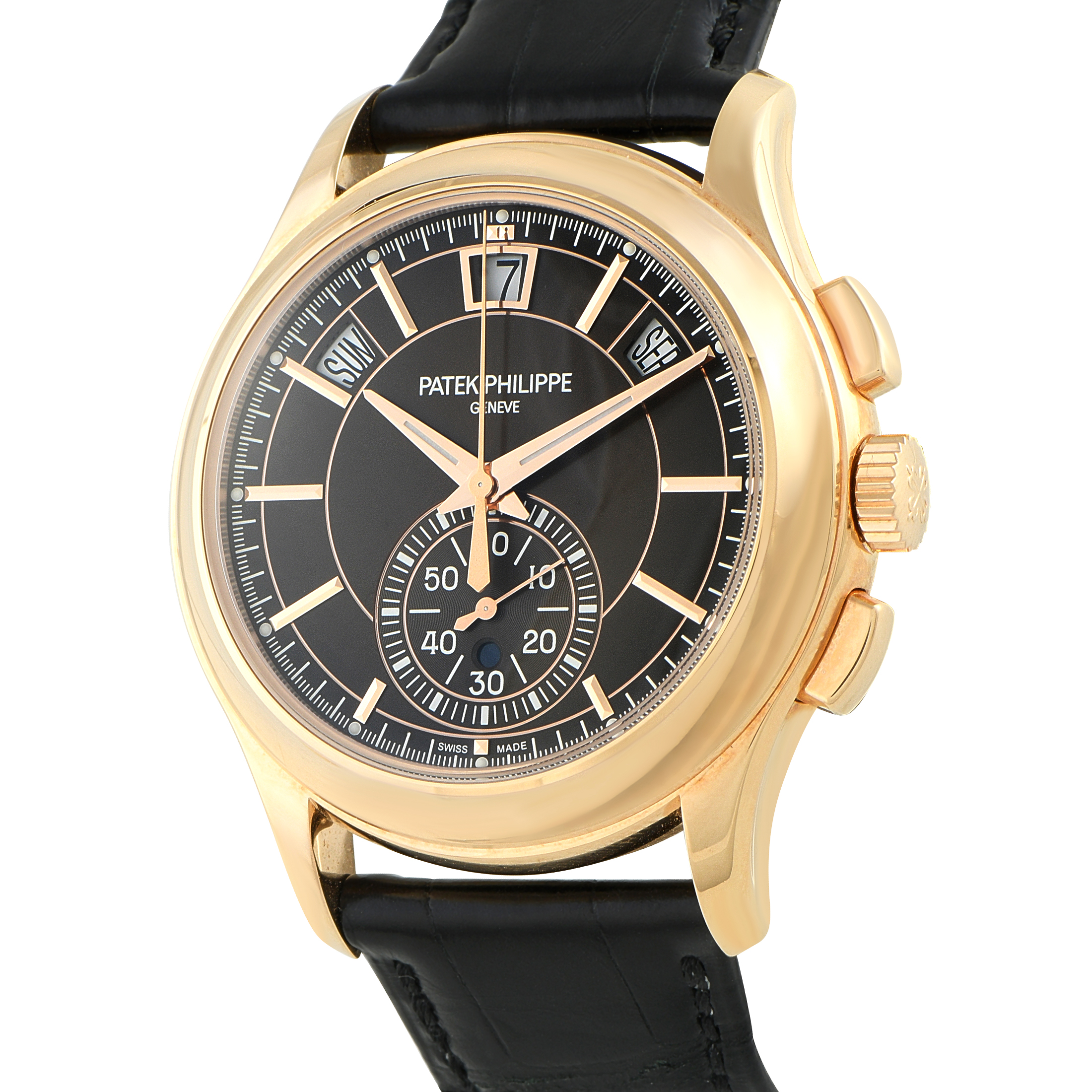 Patek Philippe Annual Calendar Chronograph Rose Gold Watch 5905R-001 - Image 2