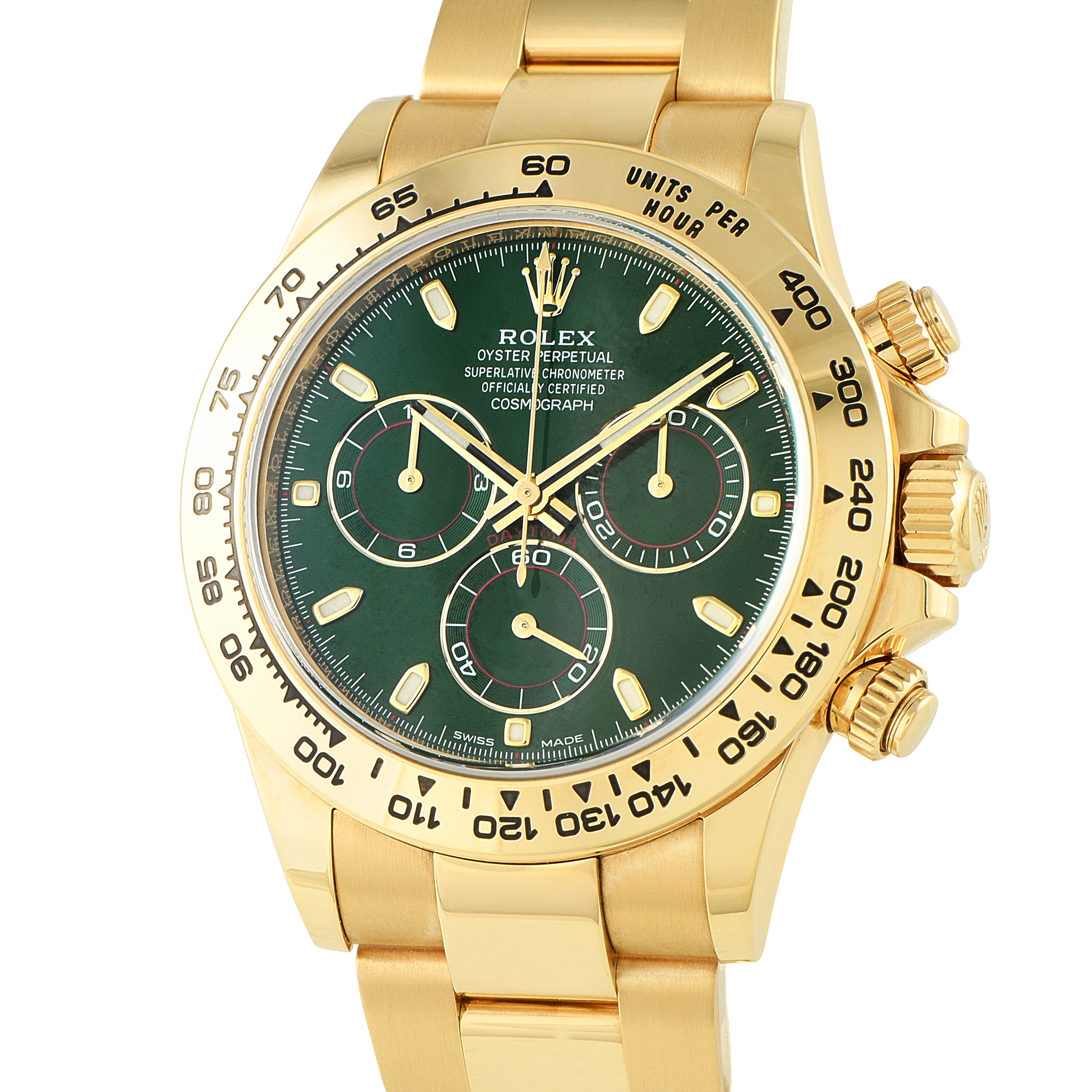 Rolex Daytona Green Dial Yellow Oyster Gold 116508-0013 - Image 2