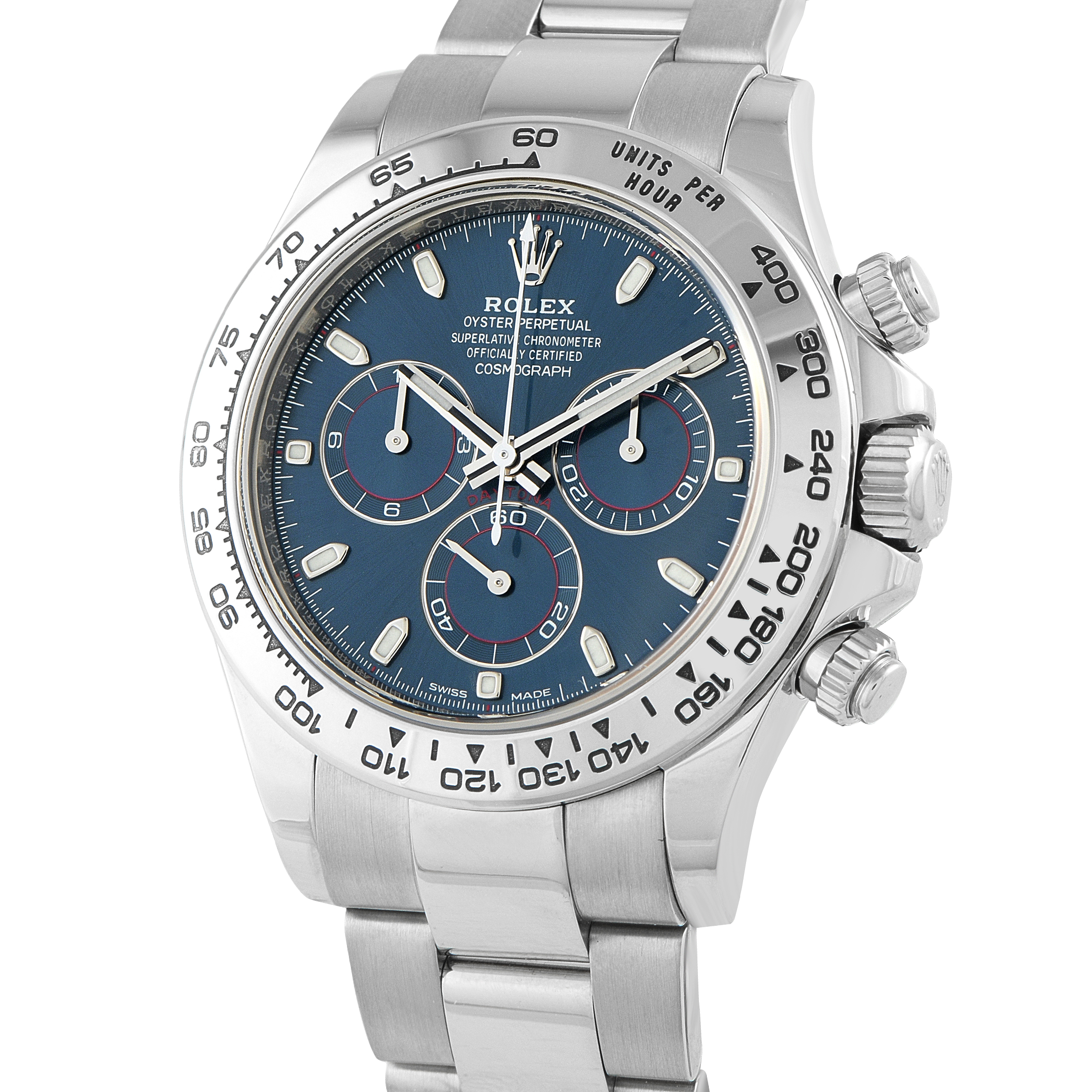 Rolex Daytona Blue Dial White Gold Watch 116509 - Image 2