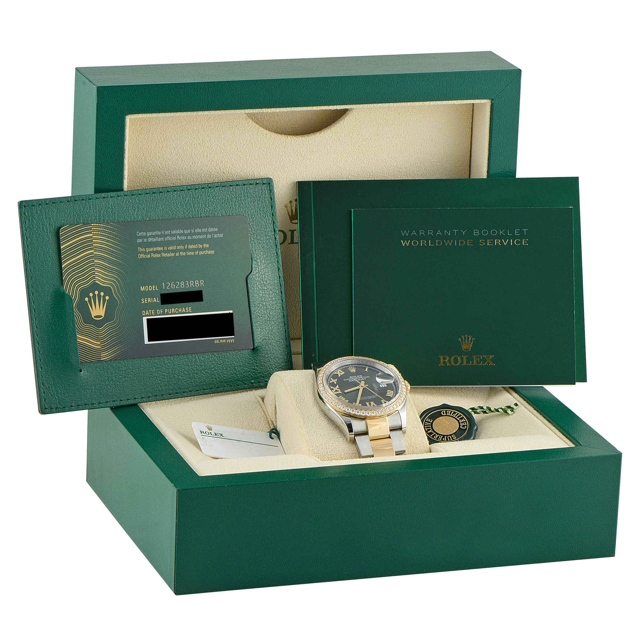 Rolex Datejust 36 Diamond Bezel Two-Tone Oyster Watch 126283RBR 126283rbr - Image 5