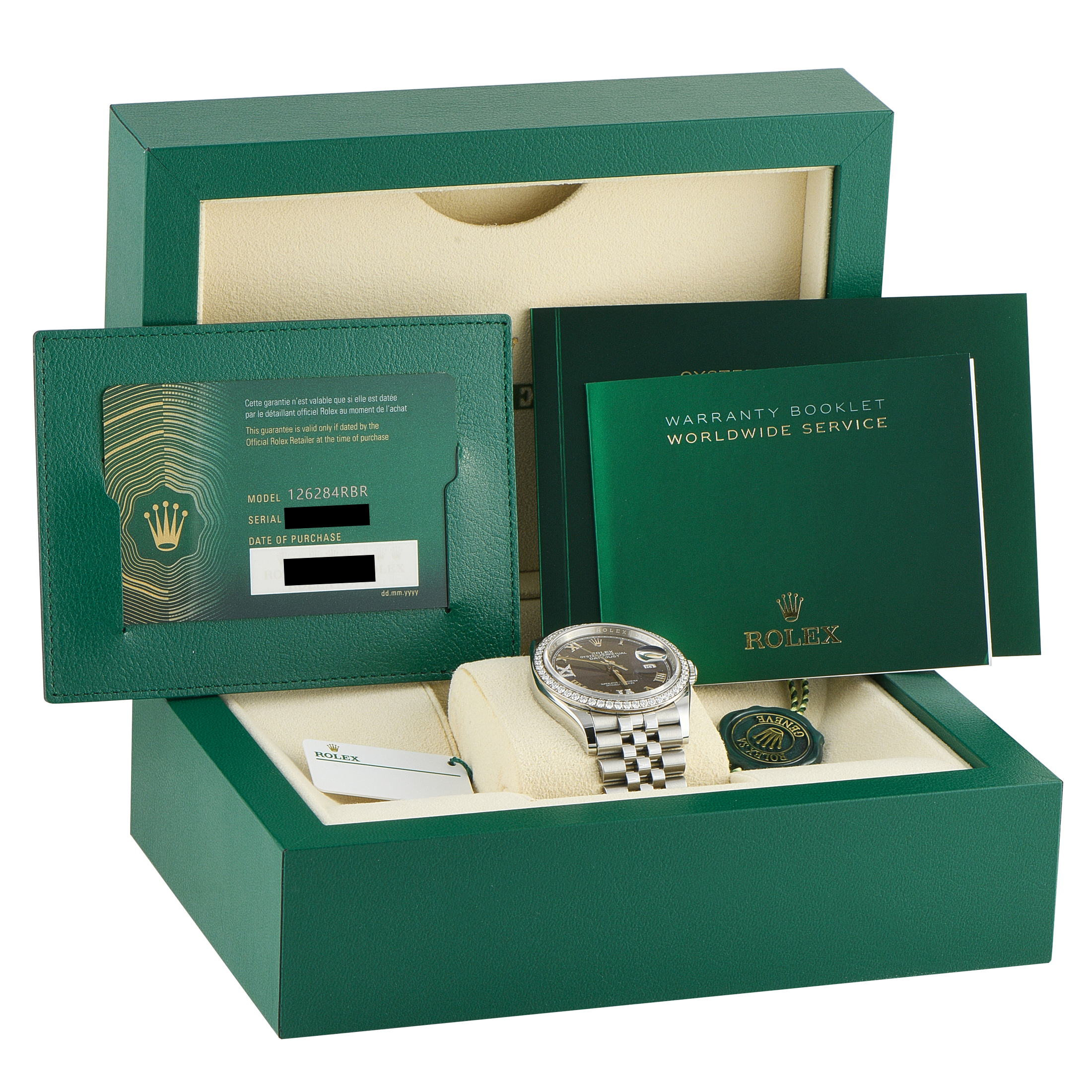 Rolex Datejust 36 Aubergine Dial Steel and White Gold Jubilee Watch 126284RBR - Image 5
