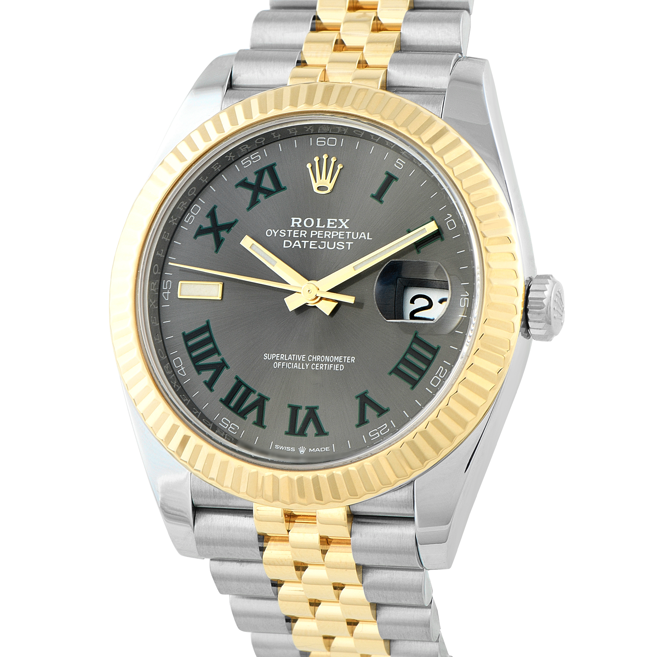 Rolex Datejust 41 Wimbledon Dial Two-Tone Jubilee Watch 126333 - Image 2
