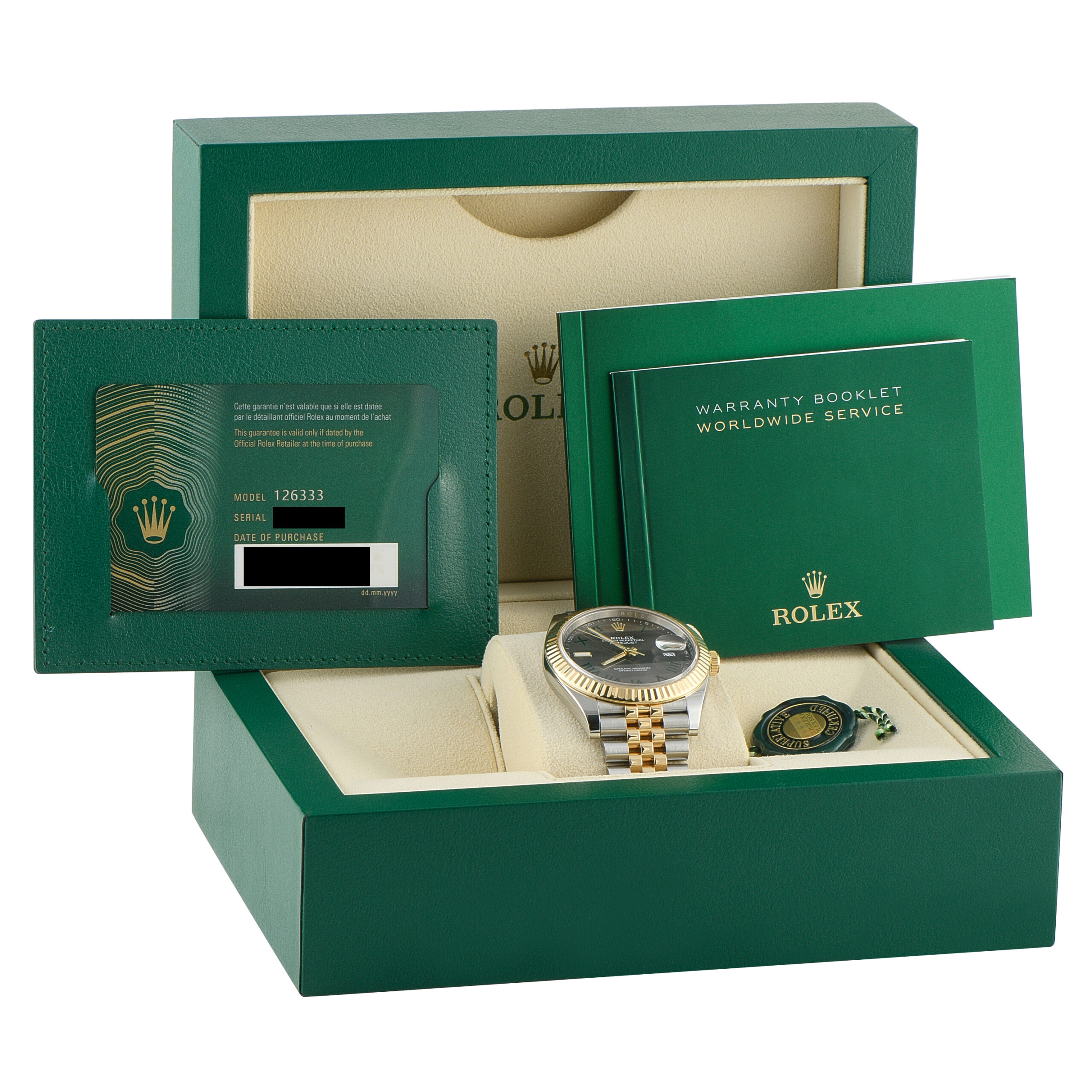 Rolex Datejust 41 Wimbledon Dial Two-Tone Jubilee Watch 126333 - Image 5