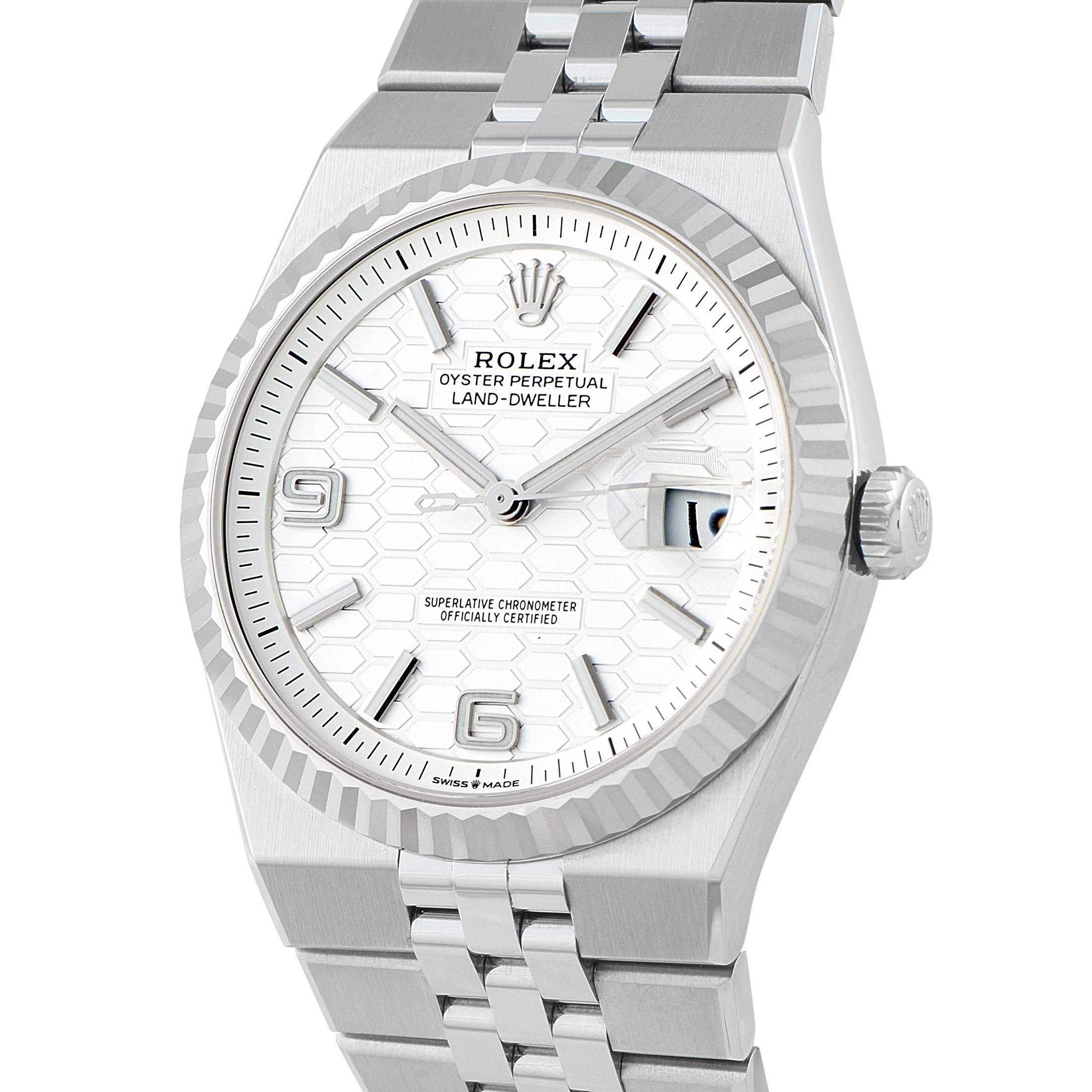 Rolex Land-Dweller 40 Steel Flat Jubilee Watch 127334 - Image 2