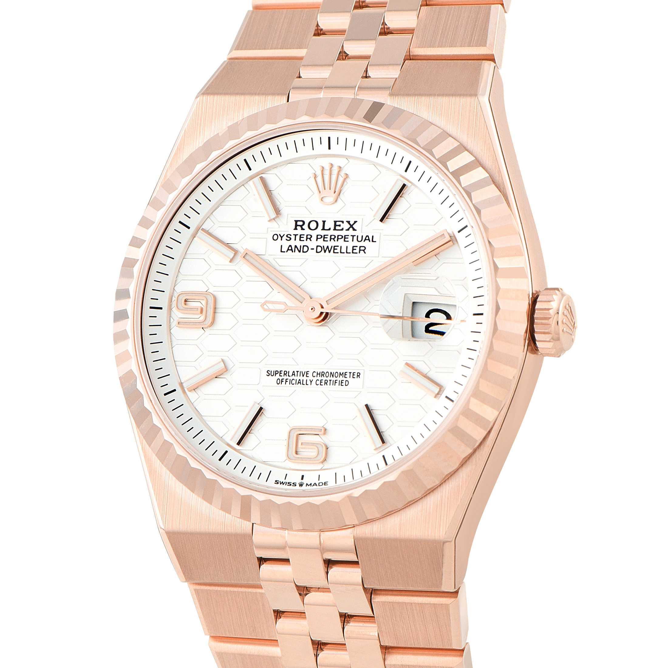 Rolex Land-Dweller 40 Everose Gold Flat Jubilee Watch 127335 - Image 2