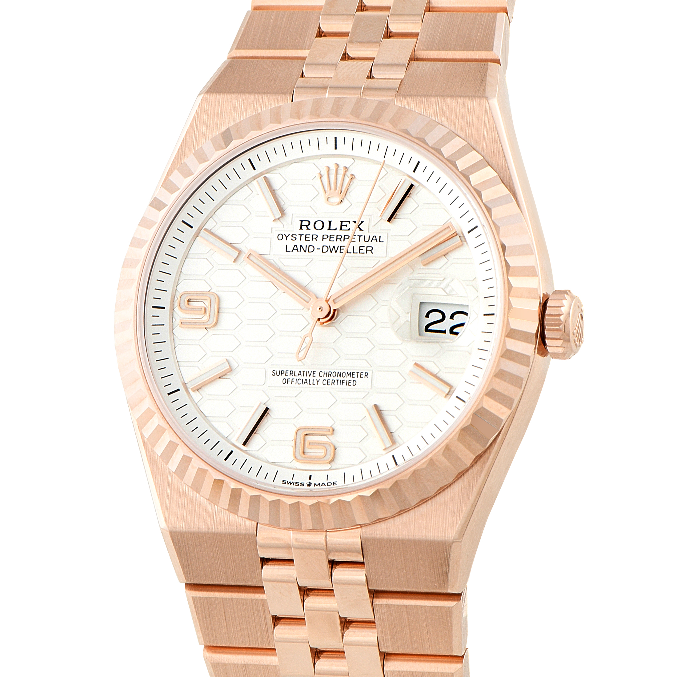 Rolex Land-Dweller 40 Everose Gold Flat Jubilee Watch 127335 - Image 2