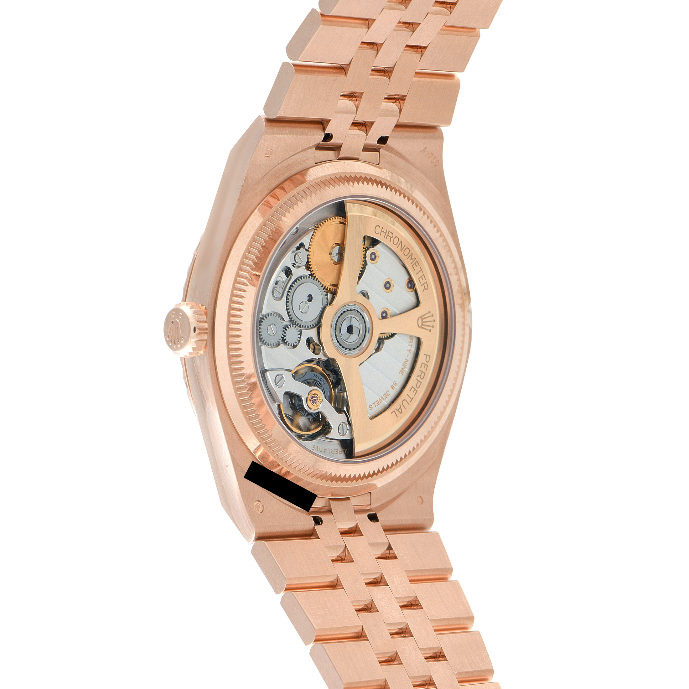 Rolex Land-Dweller 40 Everose Gold Flat Jubilee Watch 127335 - Image 3
