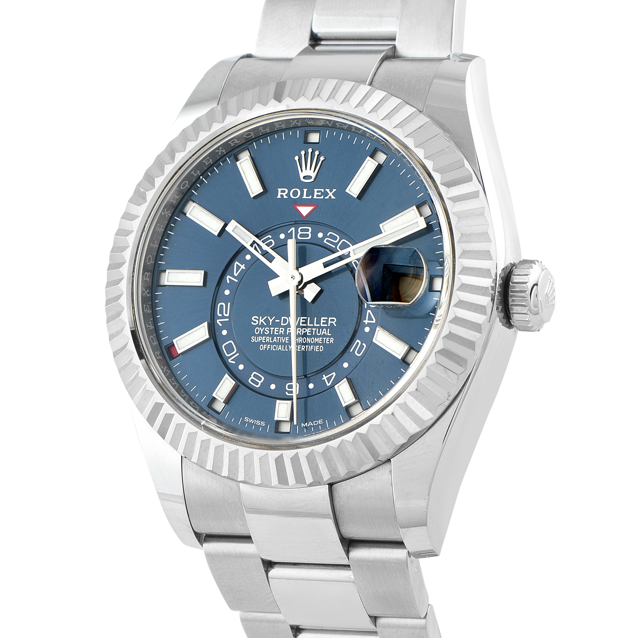 Rolex Sky-Dweller Blue Dial Steel and White Gold Oyster Watch 326934 - Image 2