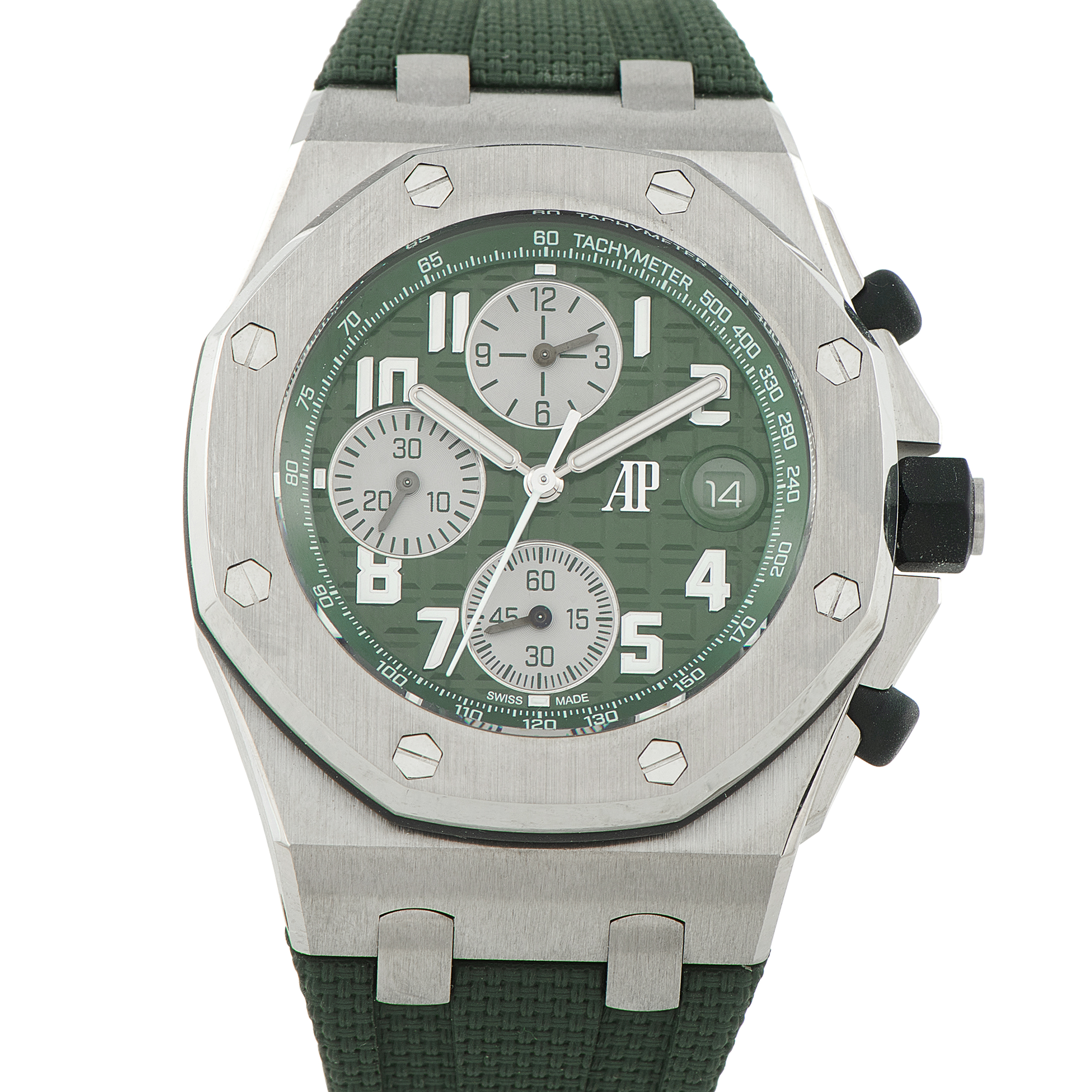 Audemars Piguet Royal Oak Offshore Green Dial Titanium Watch 26238TI.OO.A056CA.01