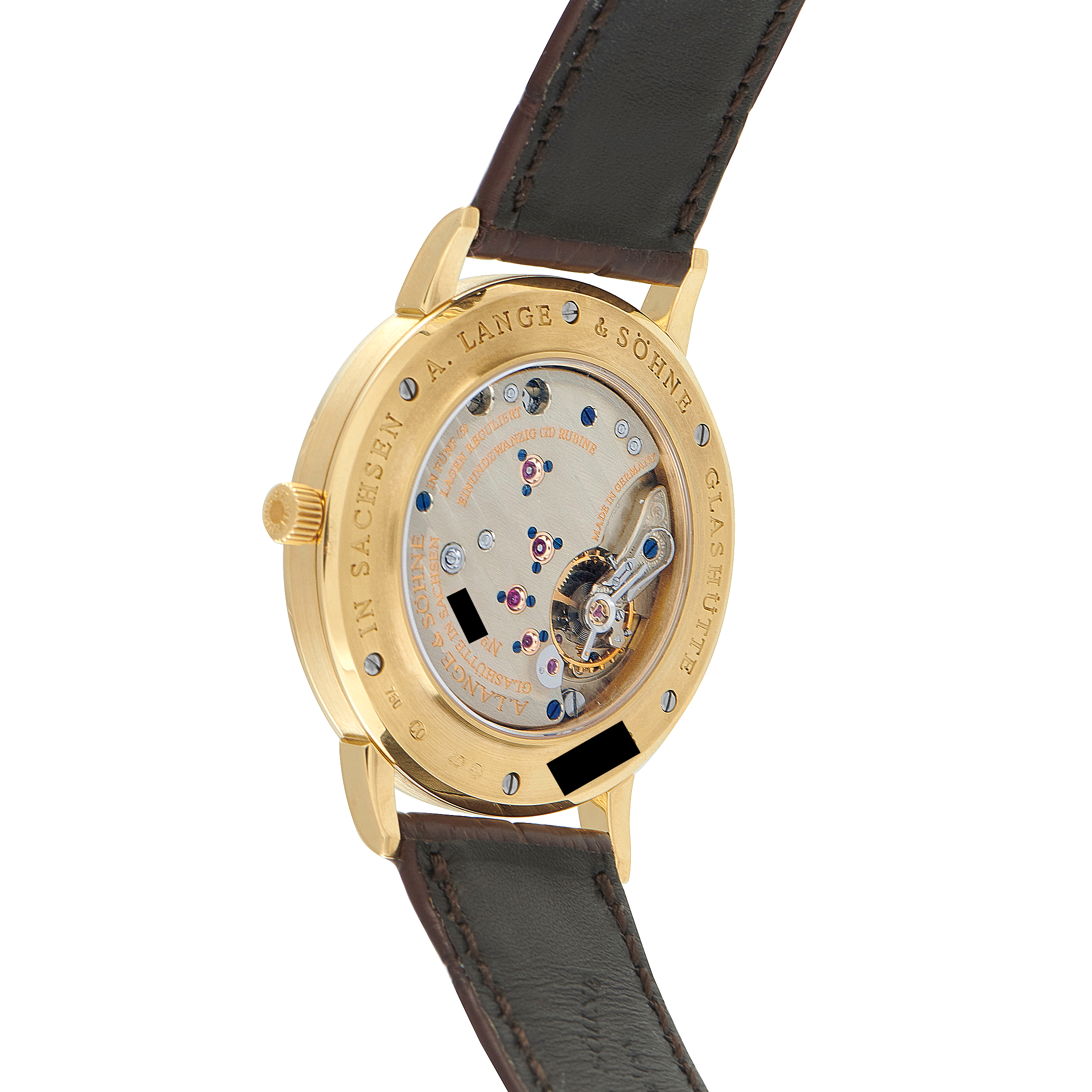 A. Lange & Sohne Saxonia Yellow Gold Watch 215.021 - Image 3