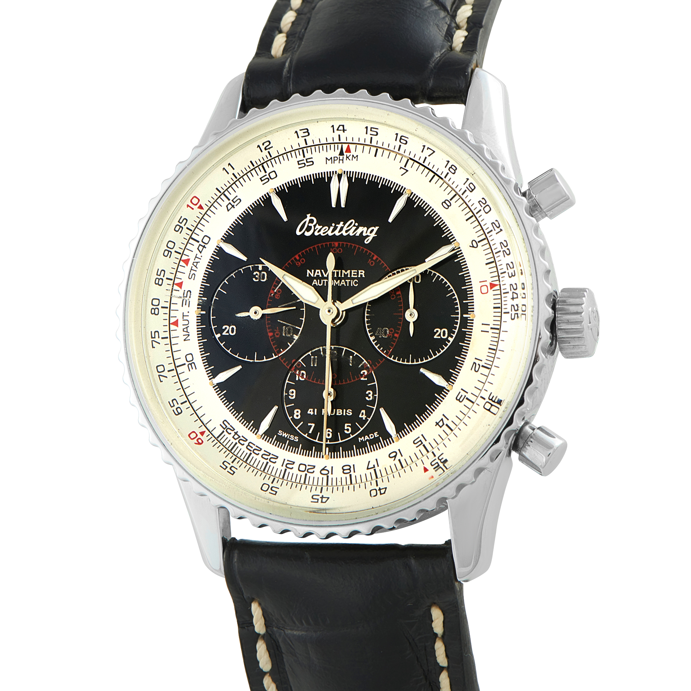 Breitling Navitimer Montbrillant Chronograph Steel Watch A30030/B224 - Image 2