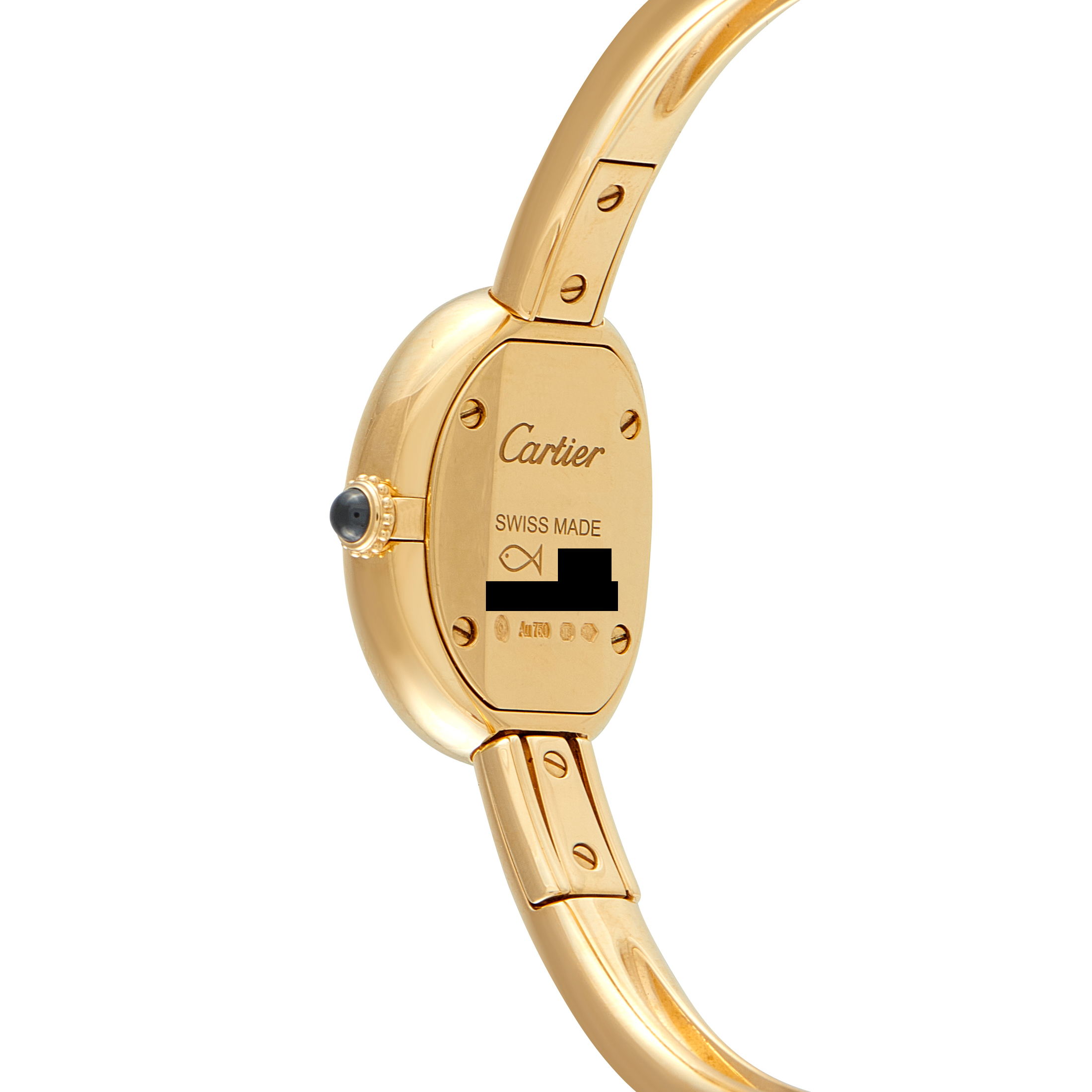 Cartier Baignoire Mini 18K Yellow Gold Ladies Watch WGBA0021 - Image 3