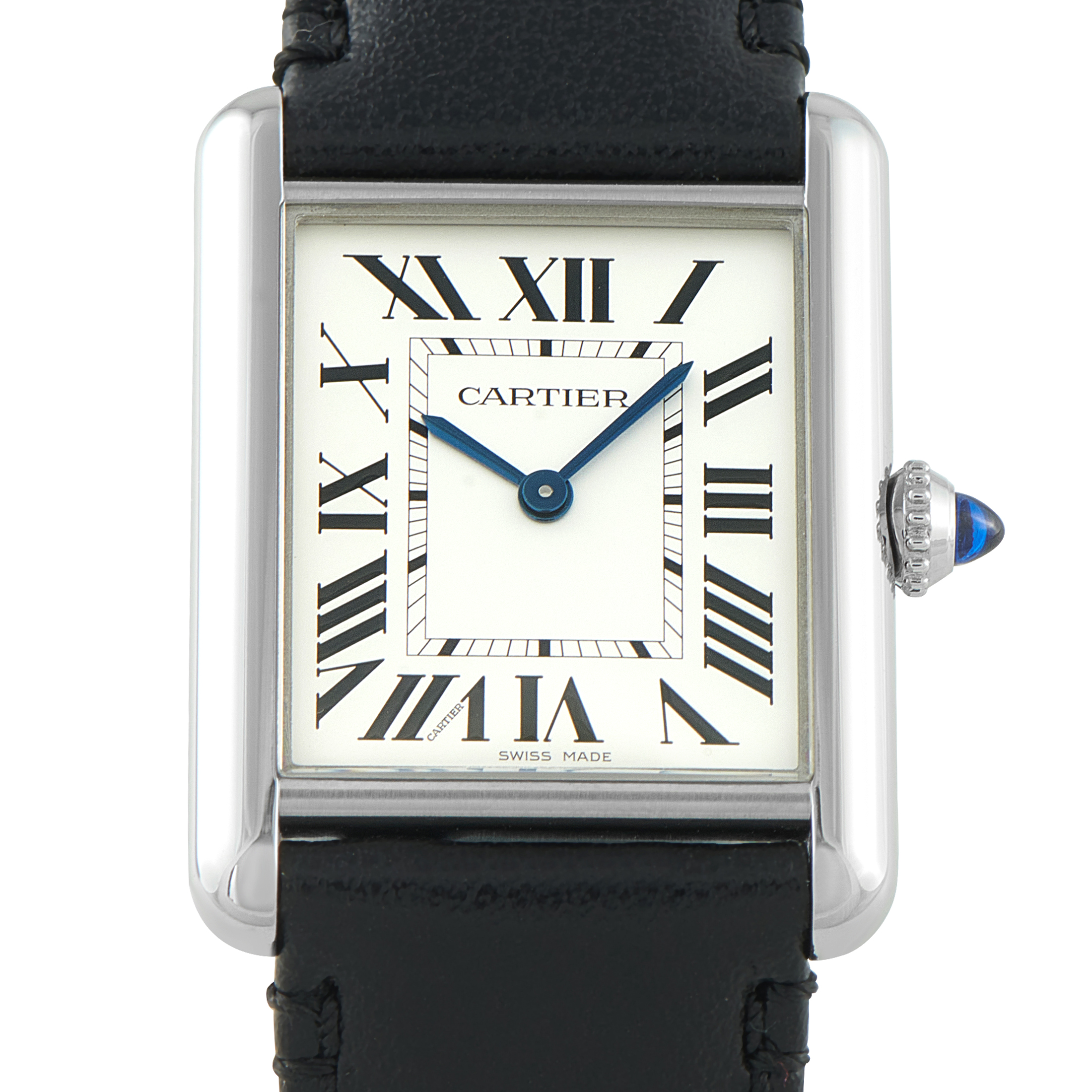 Cartier Tank Must Solarbeat Large Steel Watch WSTA0059