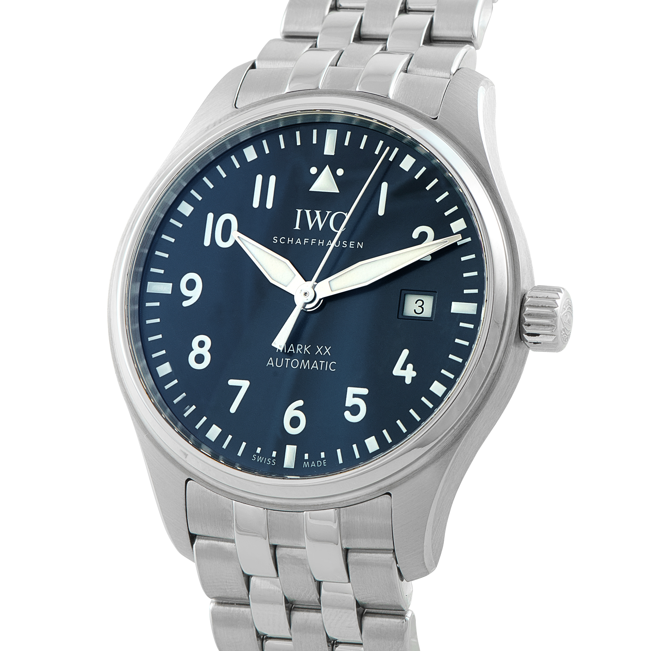 IWC Pilot's Mark XX Steel Watch IW328204 - Image 2