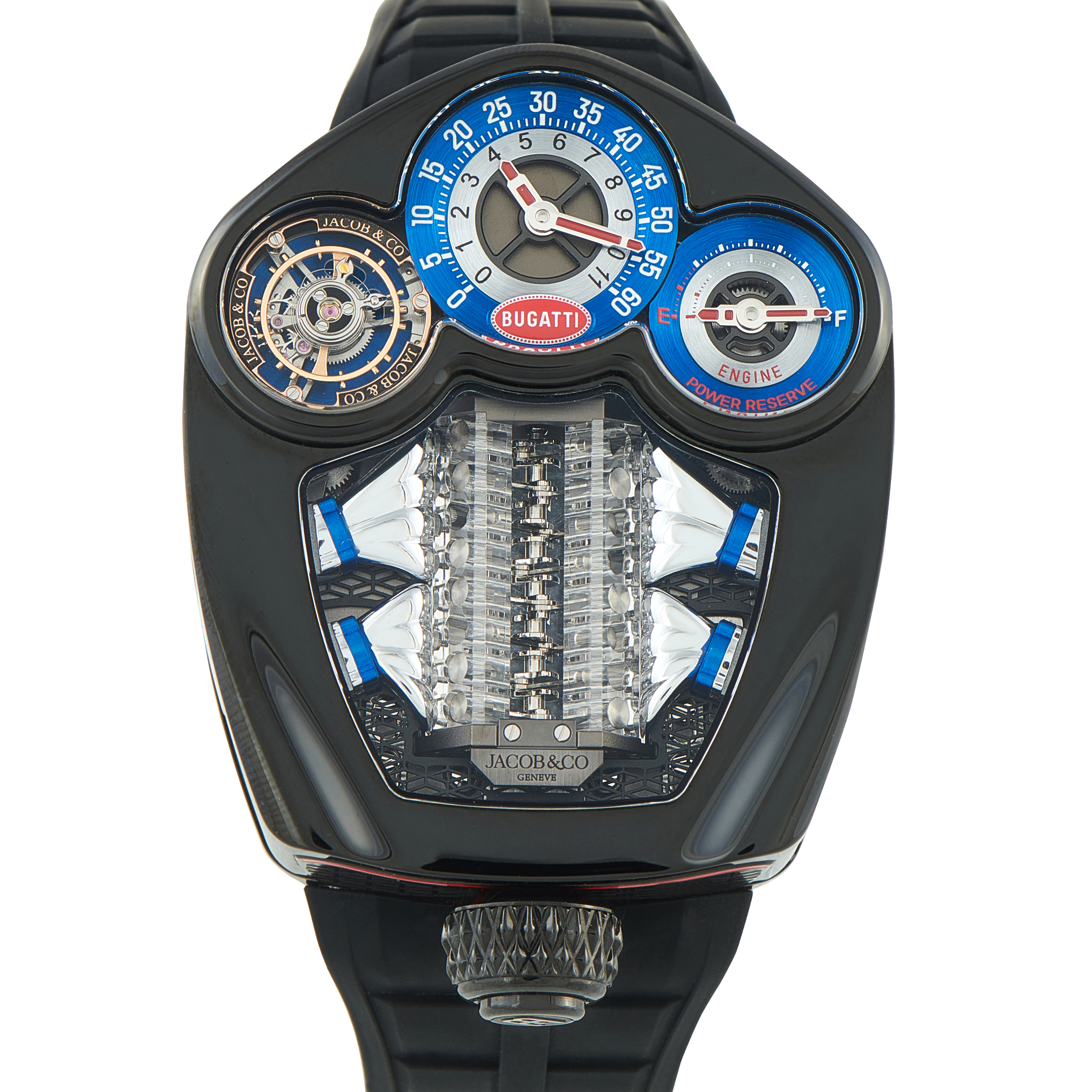 Jacob & Co Bugatti Tourbillon Black Titanium Watch BU300.21.AA.AA.BBRUA