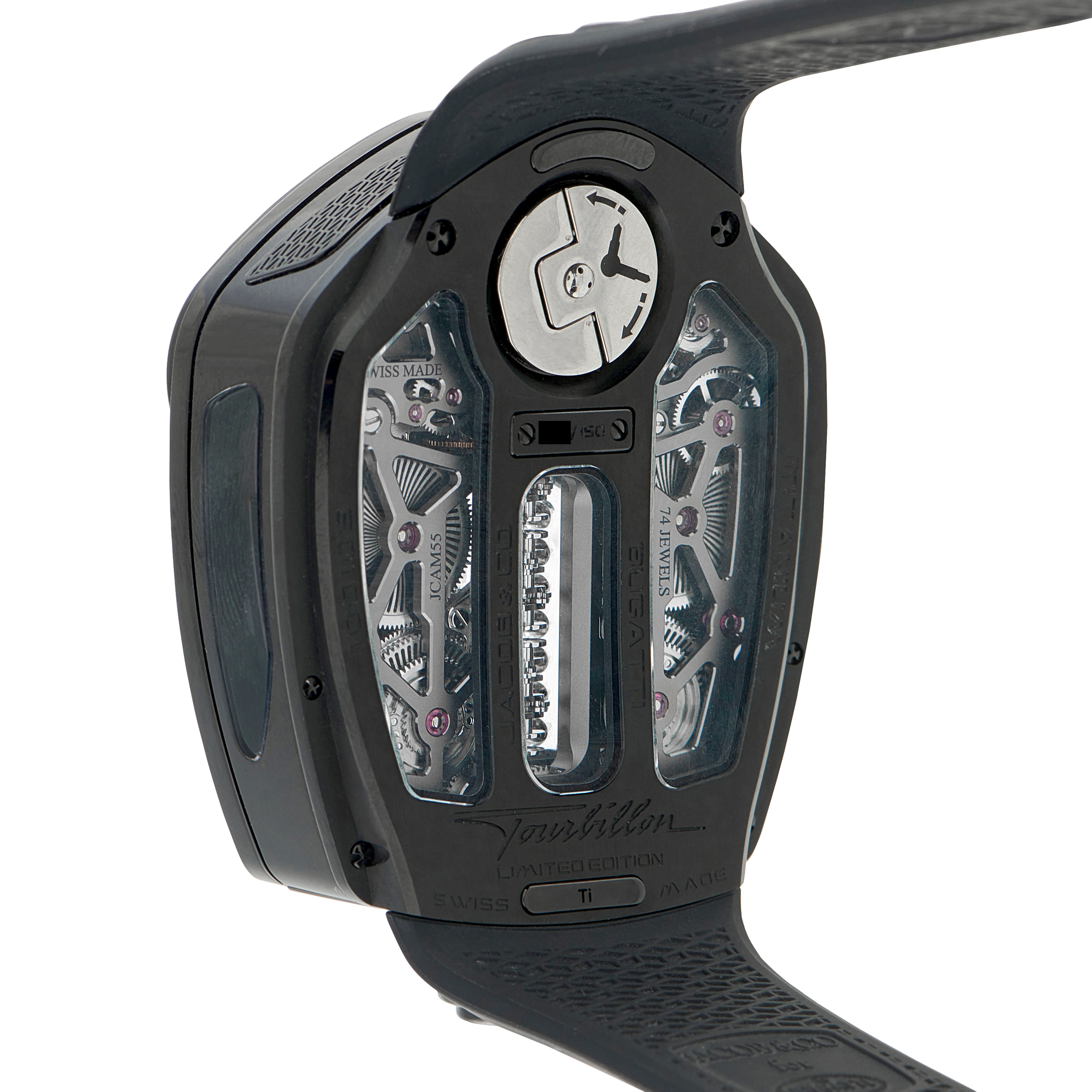 Jacob & Co Bugatti Tourbillon Black Titanium Watch BU300.21.AA.AA.BBRUA - Image 3