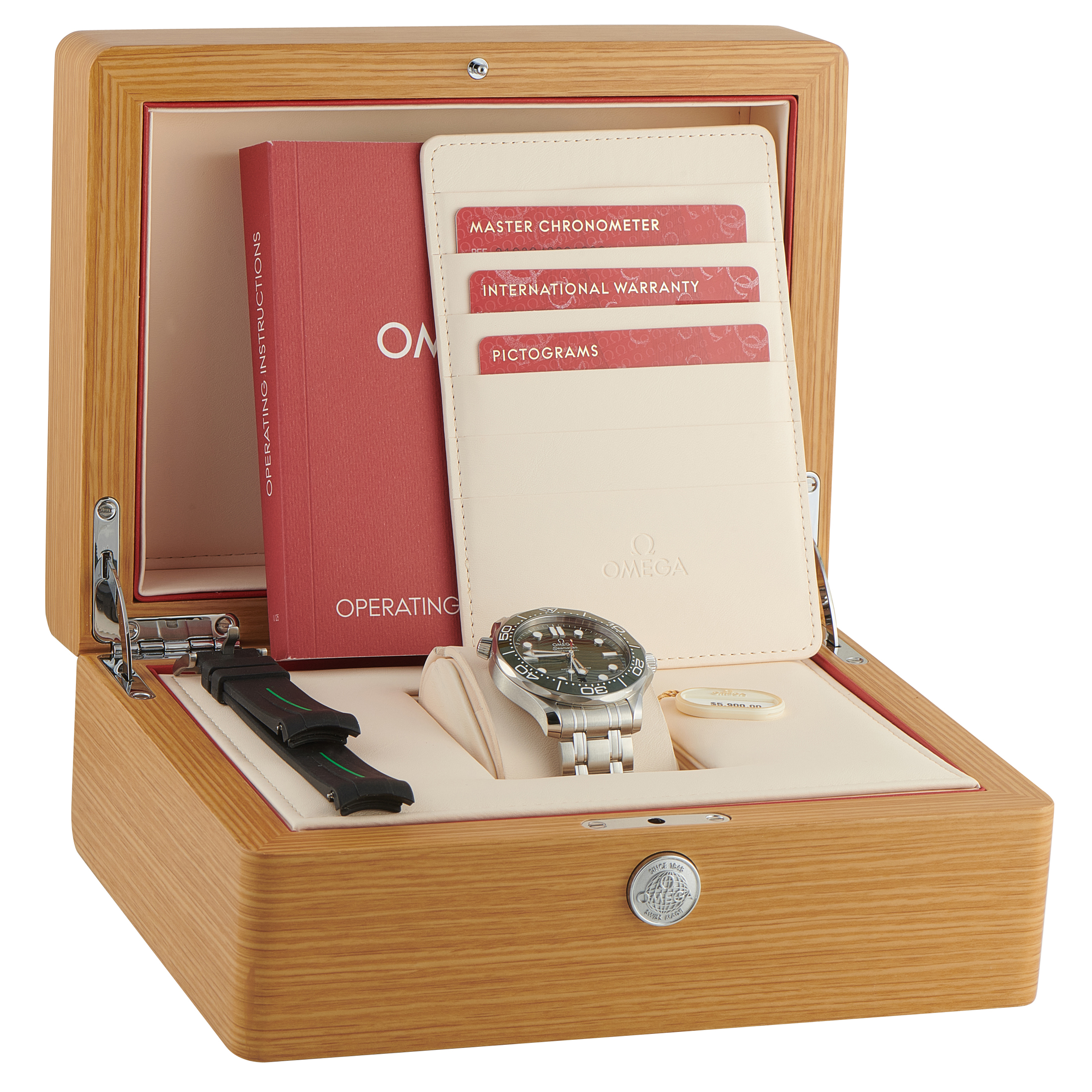 Omega Seamaster Diver 300M Green Dial Steel Watch 210.30.42.20.10.001 - Image 5