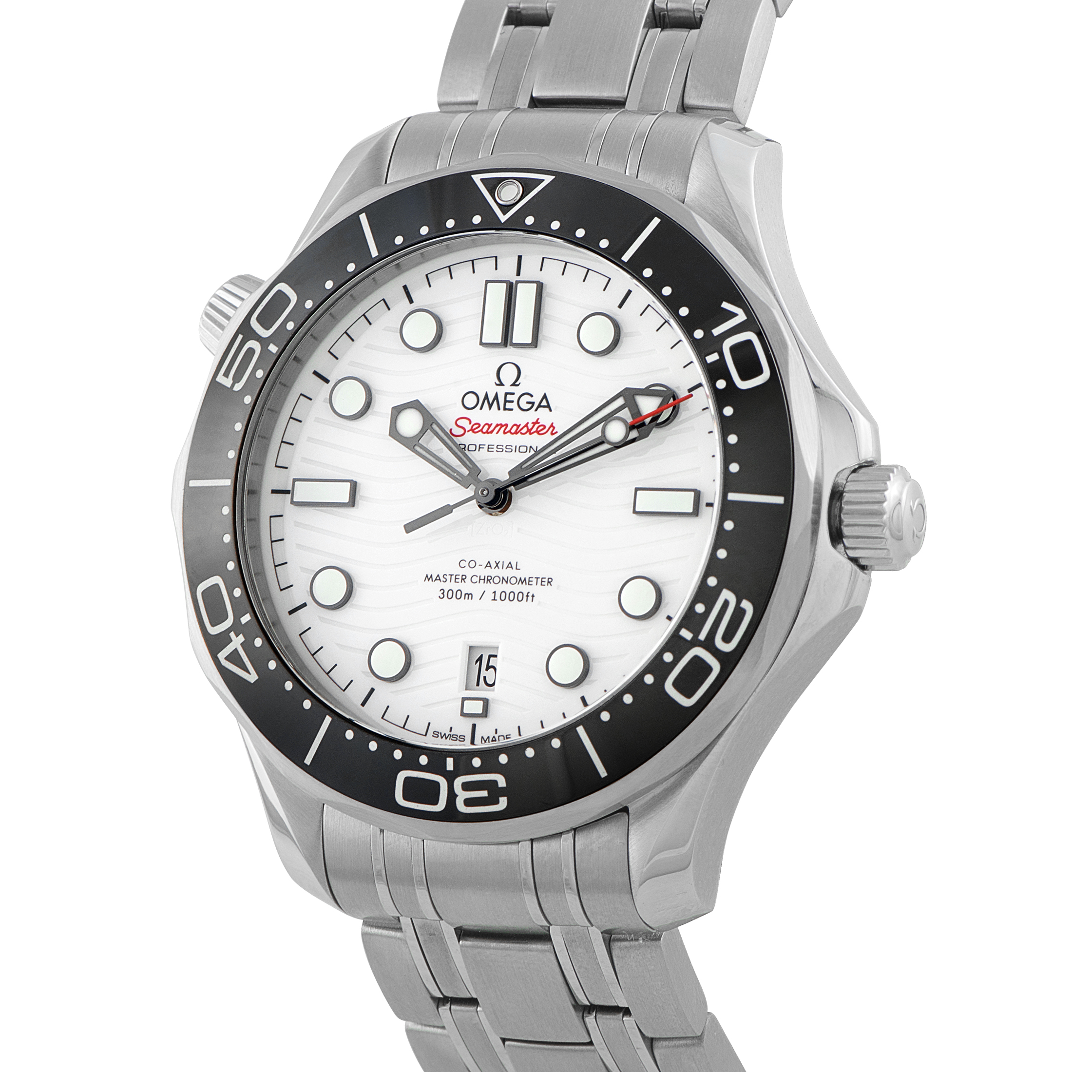 Omega Seamaster Diver 300M White Dial Steel Watch 210.30.42.20.04.001 - Image 2