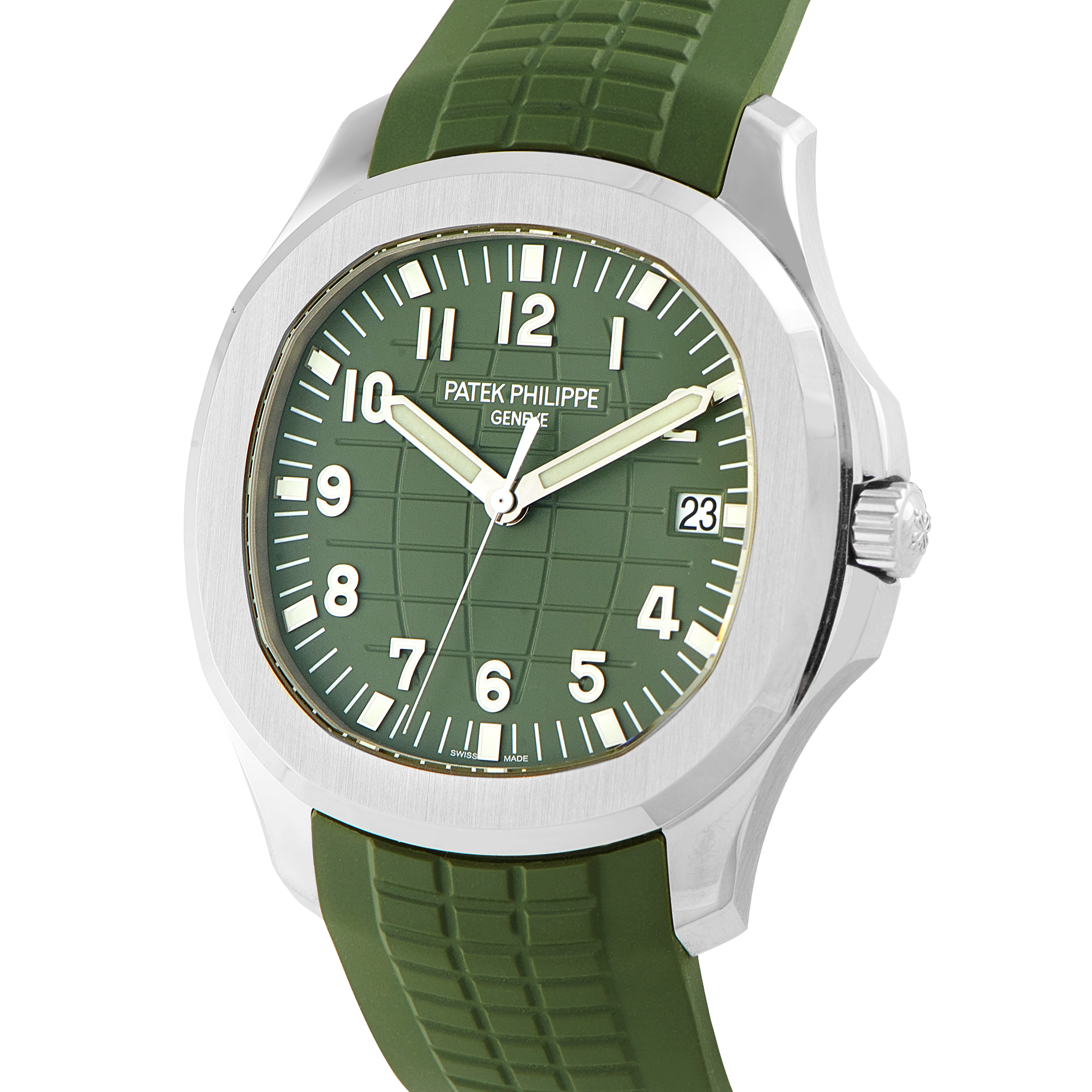 Patek Philippe Aquanaut Jumbo Khaki Green Dial White Gold Watch 5168G-010 - Image 2